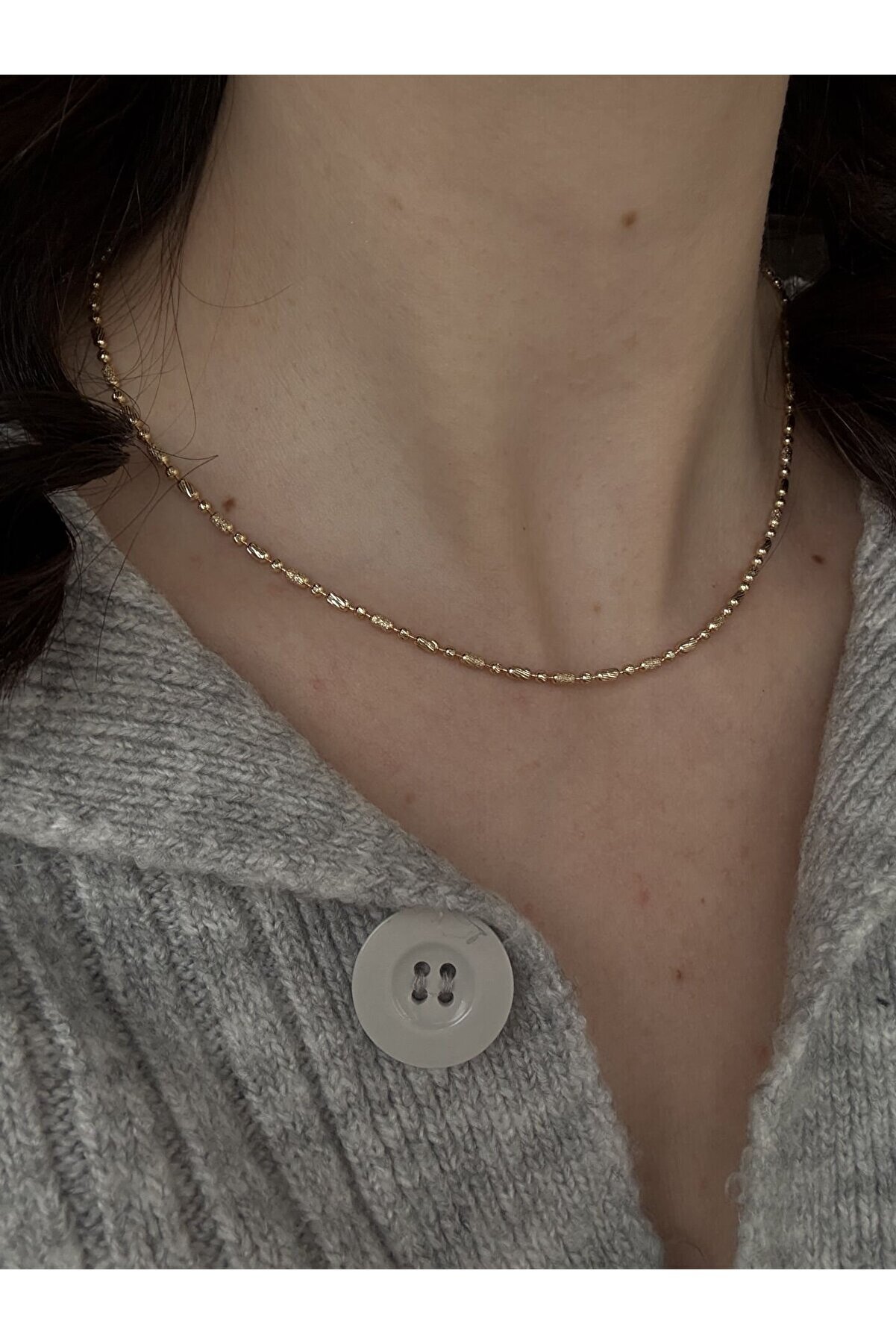 Ateli̇er Emi̇ne Gold Işıltılı Dori̇ka Kolye