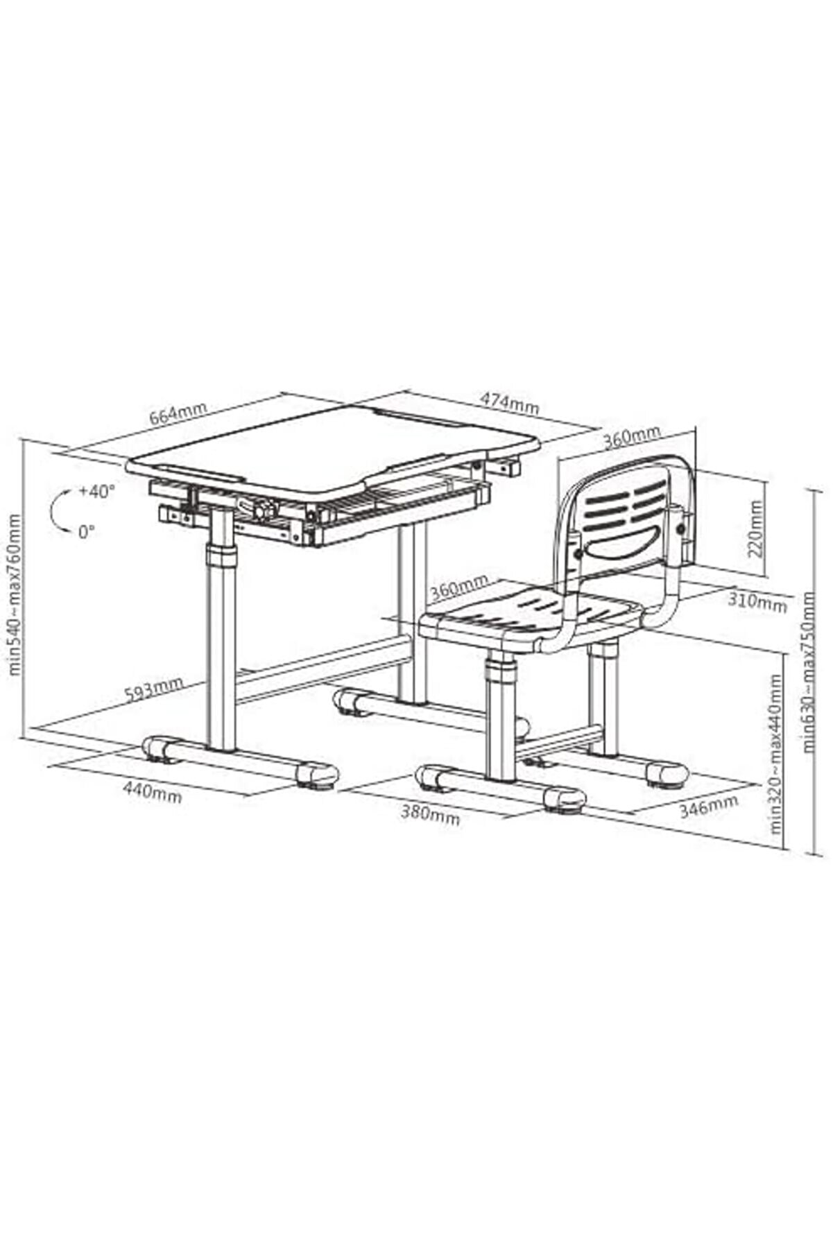 Shopverse Ayarlanabi̇li̇r Ergonomi̇k Çoçuk Akti̇vi̇te Masası (3-10 Yaş Mavi̇ Renk) Trendfli̇ck 1014773