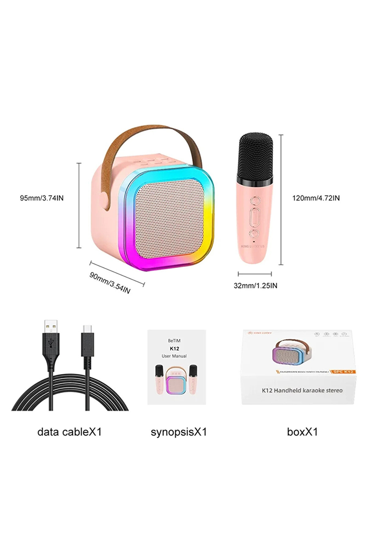 Go İthalat Karaoke Mi̇krofon Hoparl&ouml;r Seti̇ Mi̇ni̇ (4457)