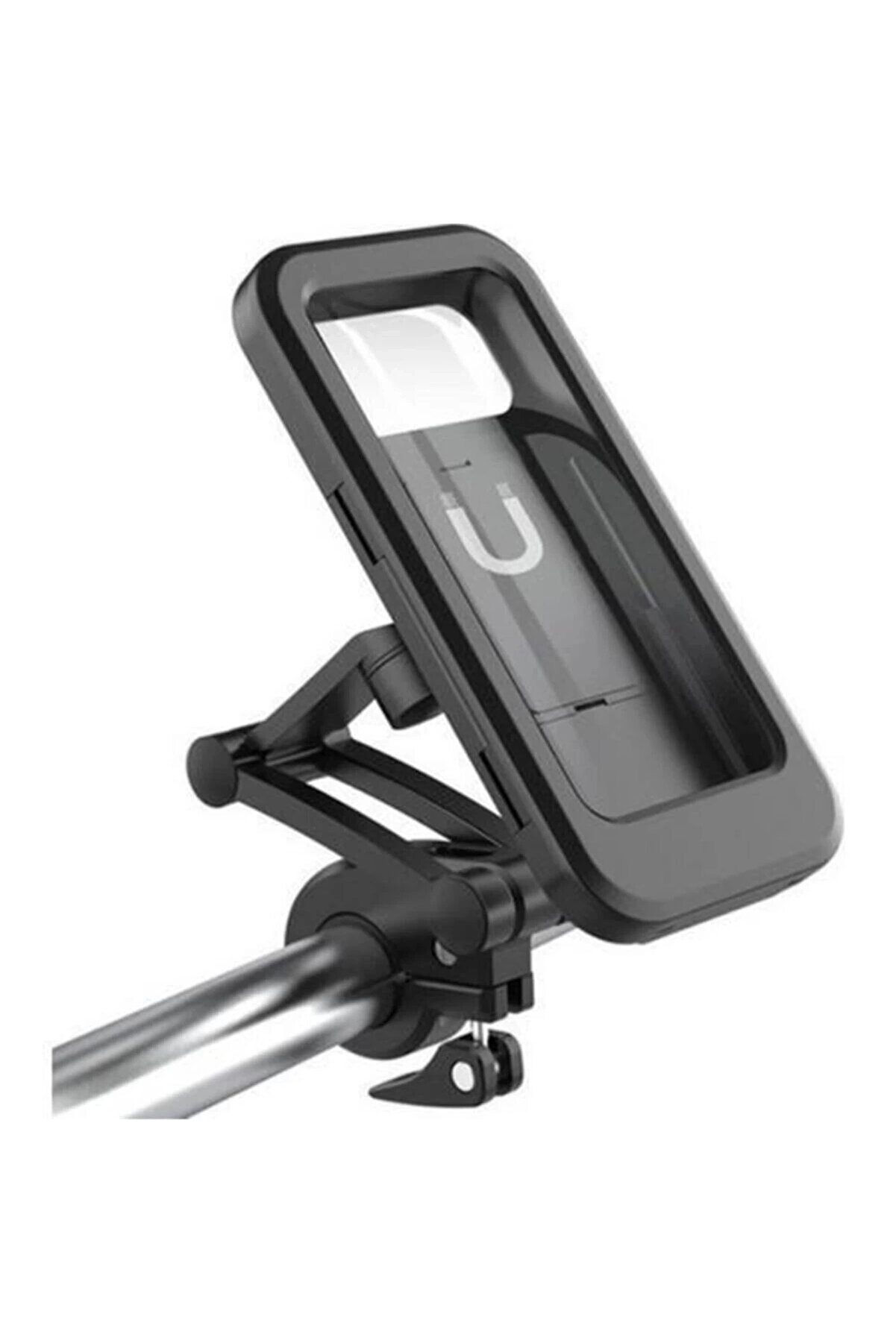 gizmurstore Gidon Bağlantılı Su Geçirmez Mıknatıslı Motorsiklet Telefon Tutucu
