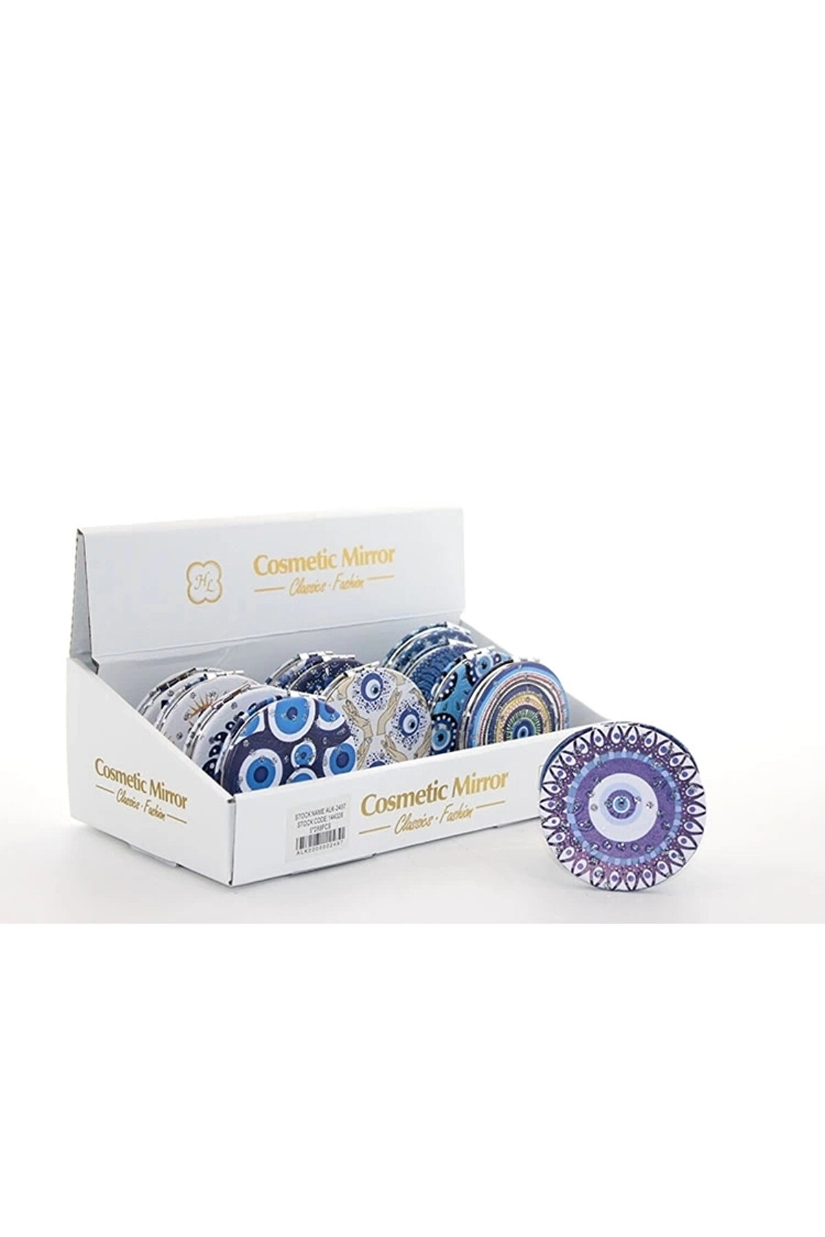 gizmurstore Taşlı Nazar Boncuklu El Aynası İnce Alk2497