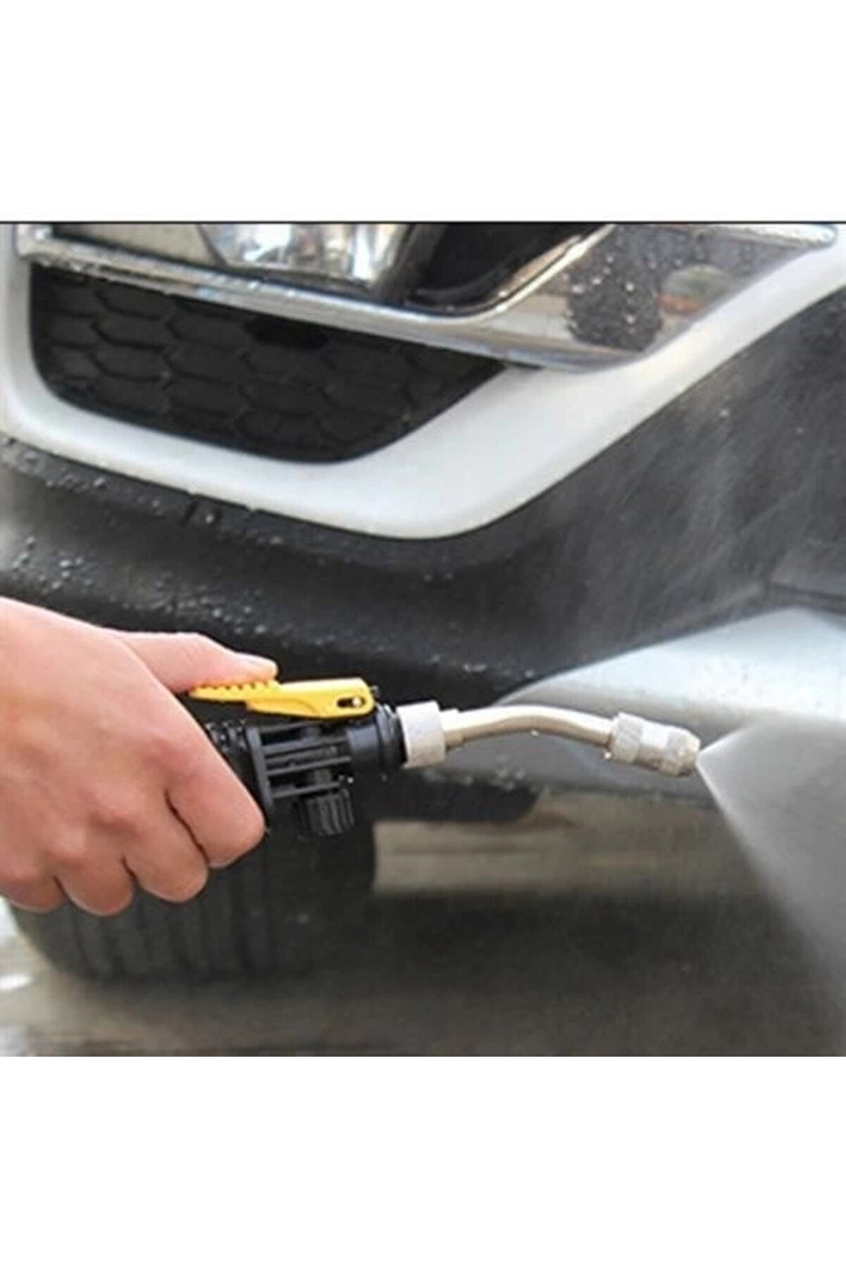 Bahçe Sulama Araç Oto Yıkama Temi̇zli̇k Tazyi̇kli̇ Su Püskürtme Yüksek Basınçlı Hortum Ucu Aparatı 50 Cm