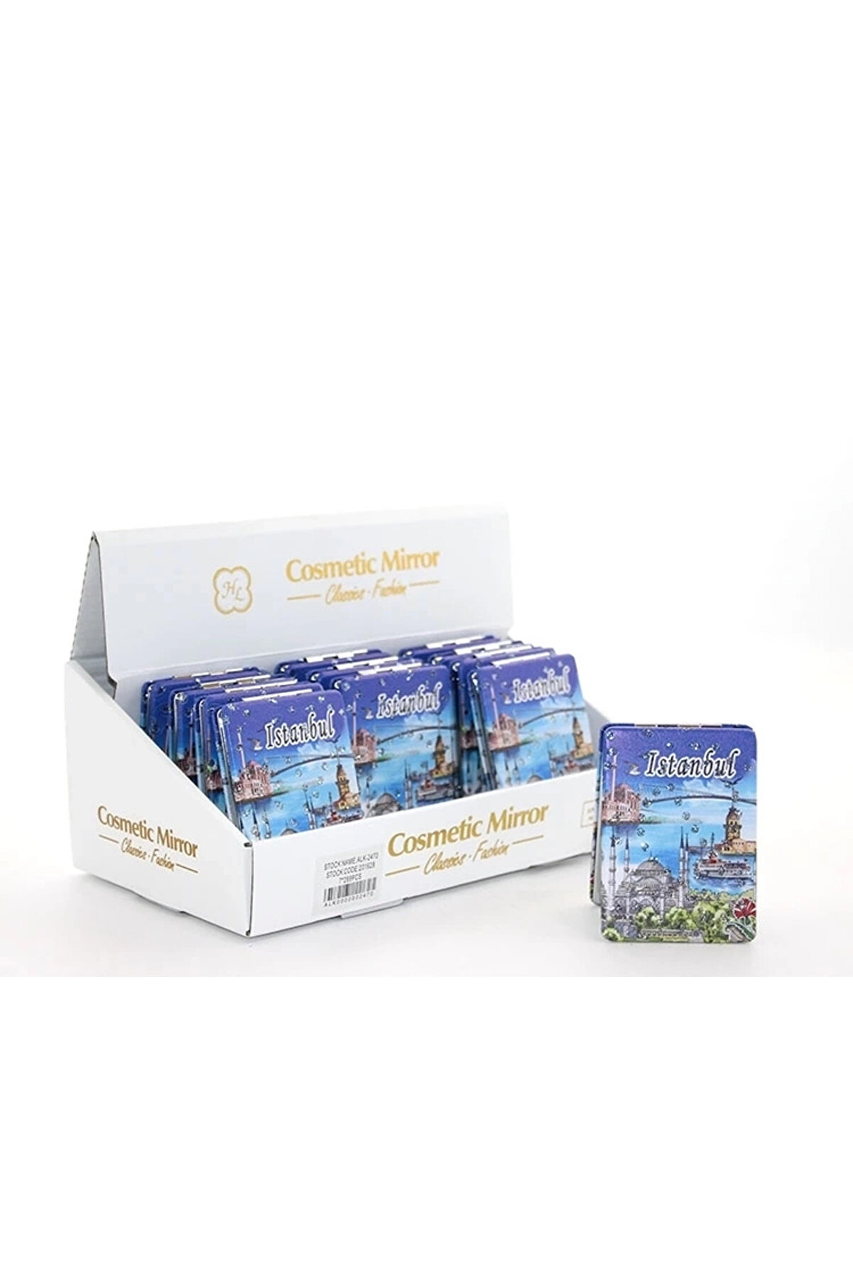 gizmurstore Taşlı İstanbul Tasarımı El Aynası İnce Alk2470a