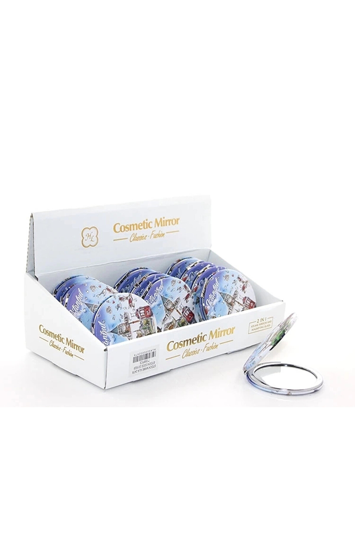 gizmurstore Taşlı İstanbul Tasarımı El Aynası İnce Alk2479a