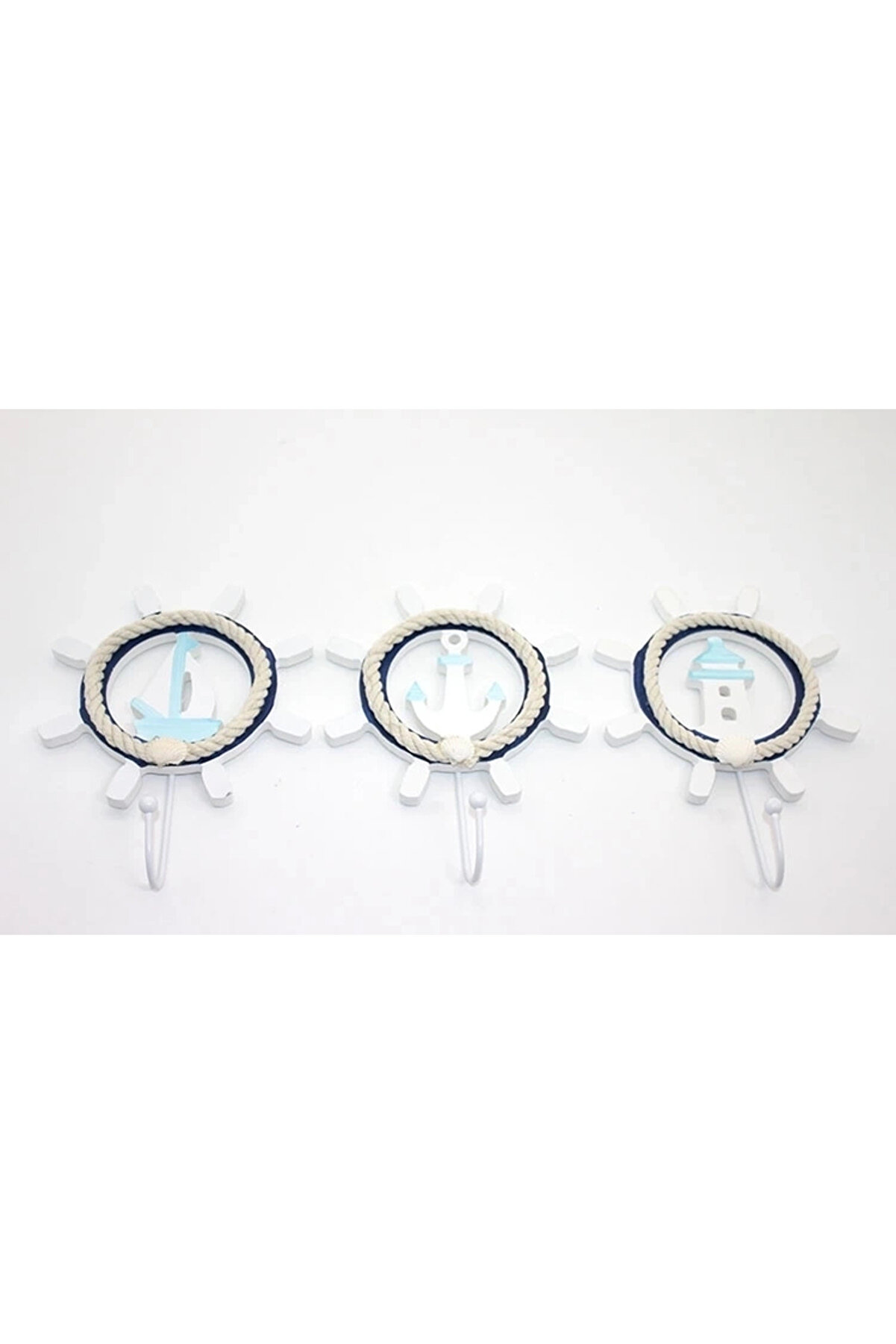 gizmurstore Ahşap Marin Dümenli Askılık Alk2476