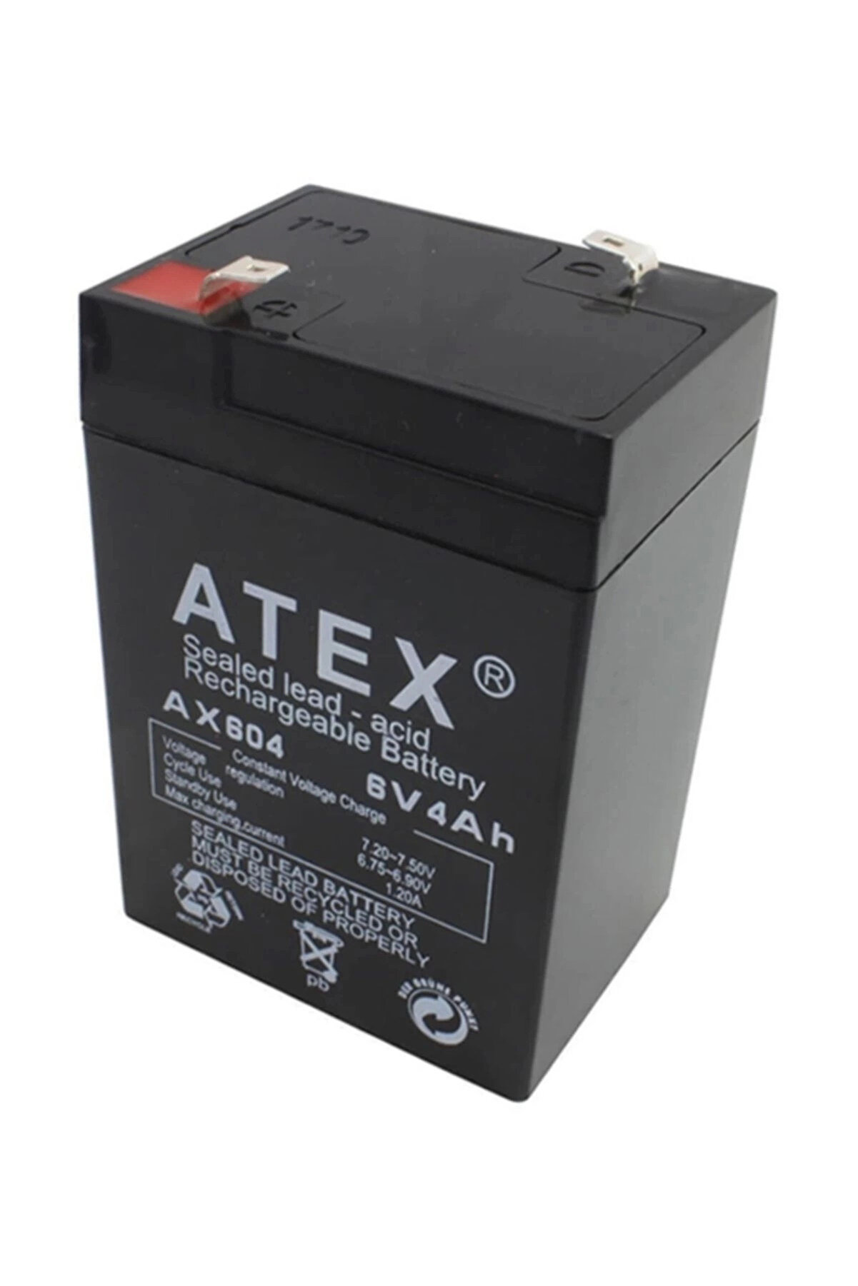 gizmurstore Atex Akü 6v 4a (10.5x7x4.5cm)