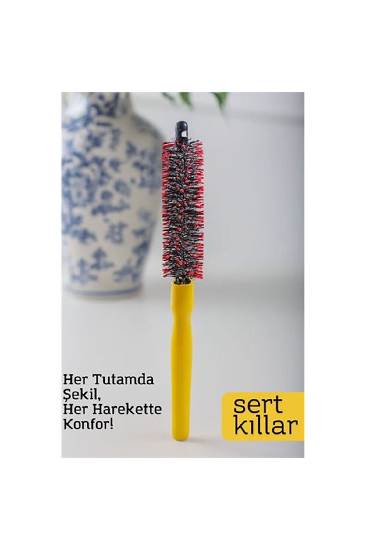 Toptan Bulurum Yuvarlak Saç Fırçası – 24 cm x 2.3 cm | 2.1 mm Derinlik | Spiral Kıllı, Hacim ve Şekil İçin