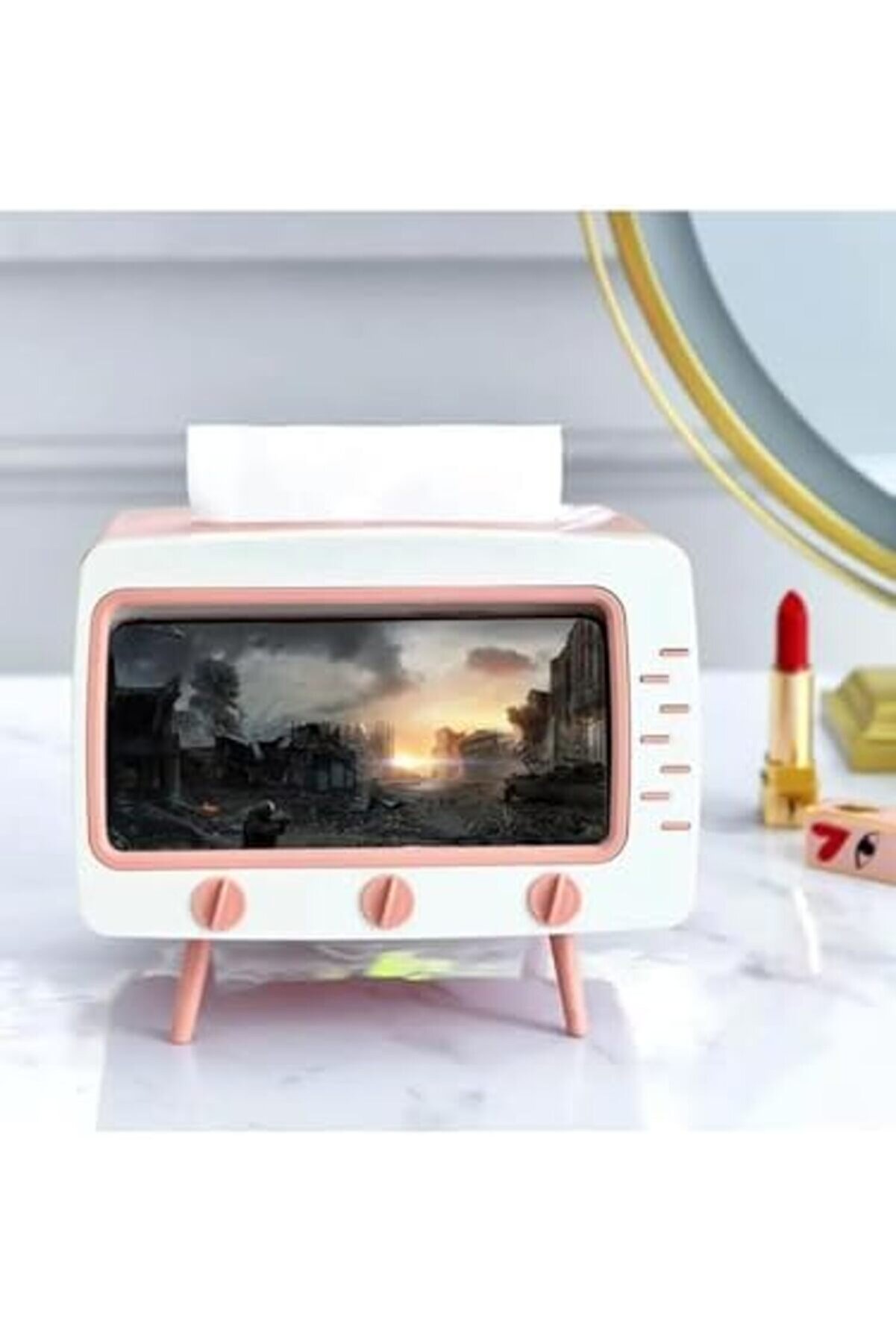 Lvnshop Masaüstü Retro Telefon Tutucu, Masaüstü Peçeteli̇k Cep Telefonu, 224120