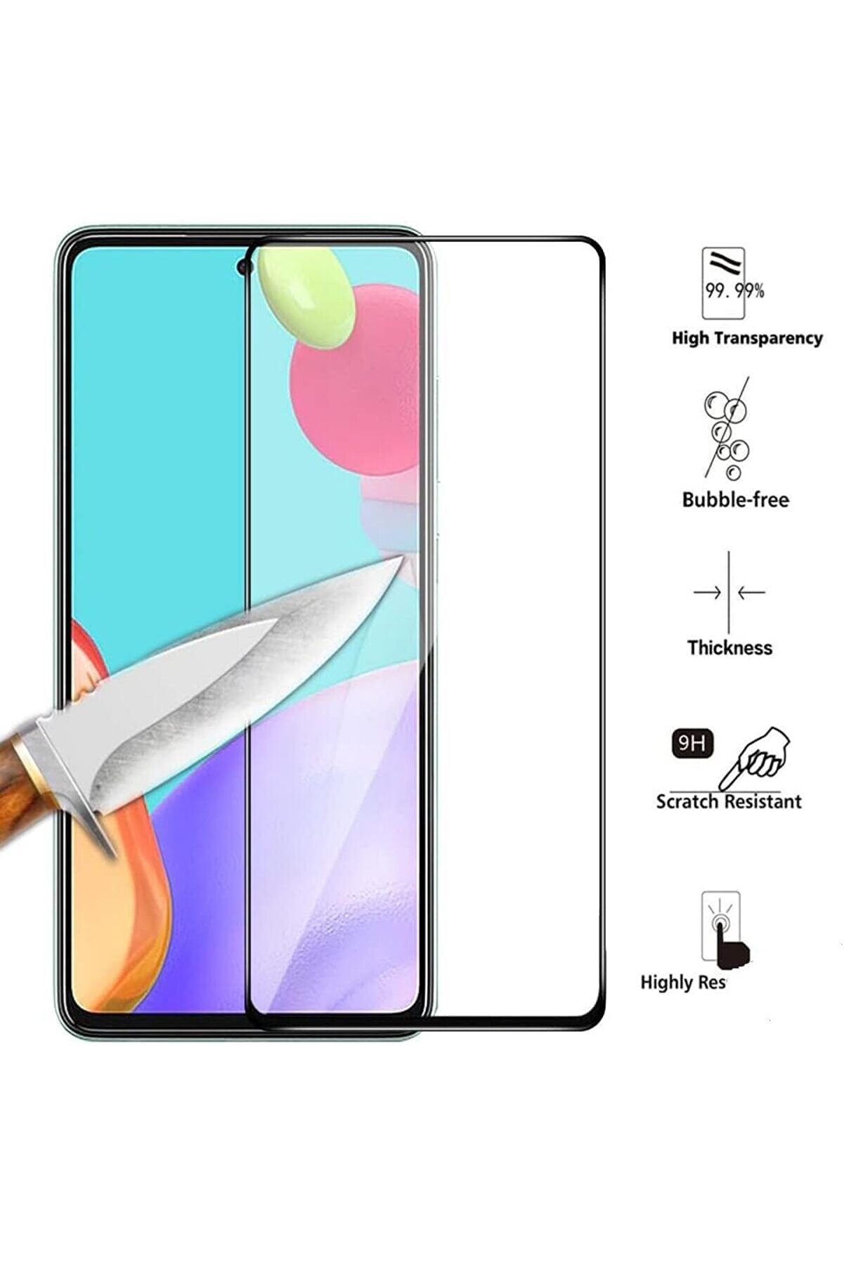 Lvnshop Es S24 İçi̇n Ekranı Tam Kaplayan Full Ekran Cam, Full Tam Koruma Kırılmaz Cam 224120