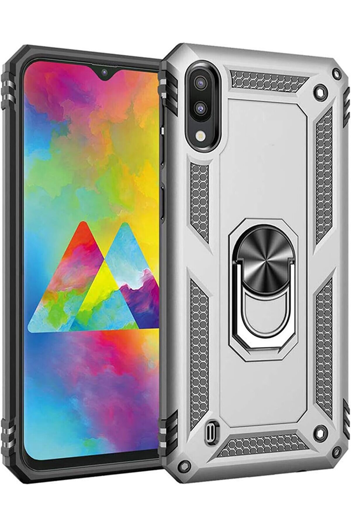 STOREMAX lvnshop M10 i&ccedil;in Kılıf Ring Holder G&uuml;m&uuml;ş [ M10 ile Uyumlu Kılıf - G&uuml;m&uuml;ş] 224120