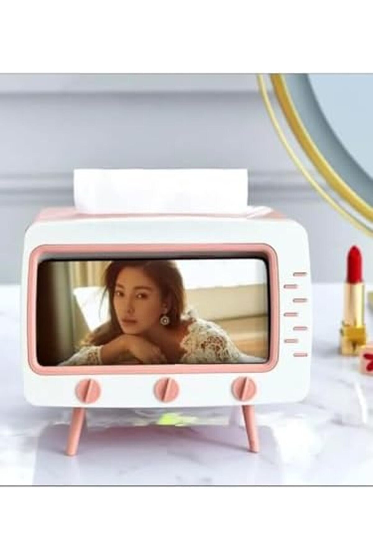 Lvnshop Masaüstü Retro Telefon Tutucu, Masaüstü Peçeteli̇k Cep Telefonu, 224120