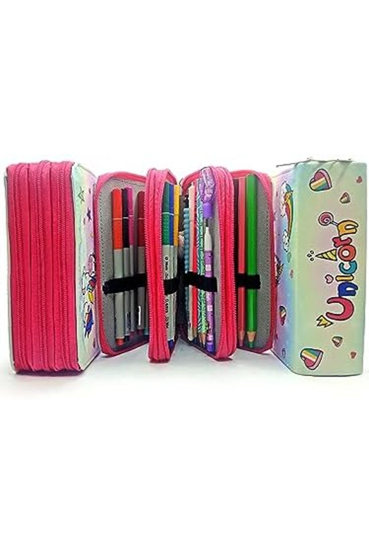 Lvnshop Şeker Temalı Modeli̇st Kutusu Vegan Deri̇ Üç Bölmeli̇ 224120