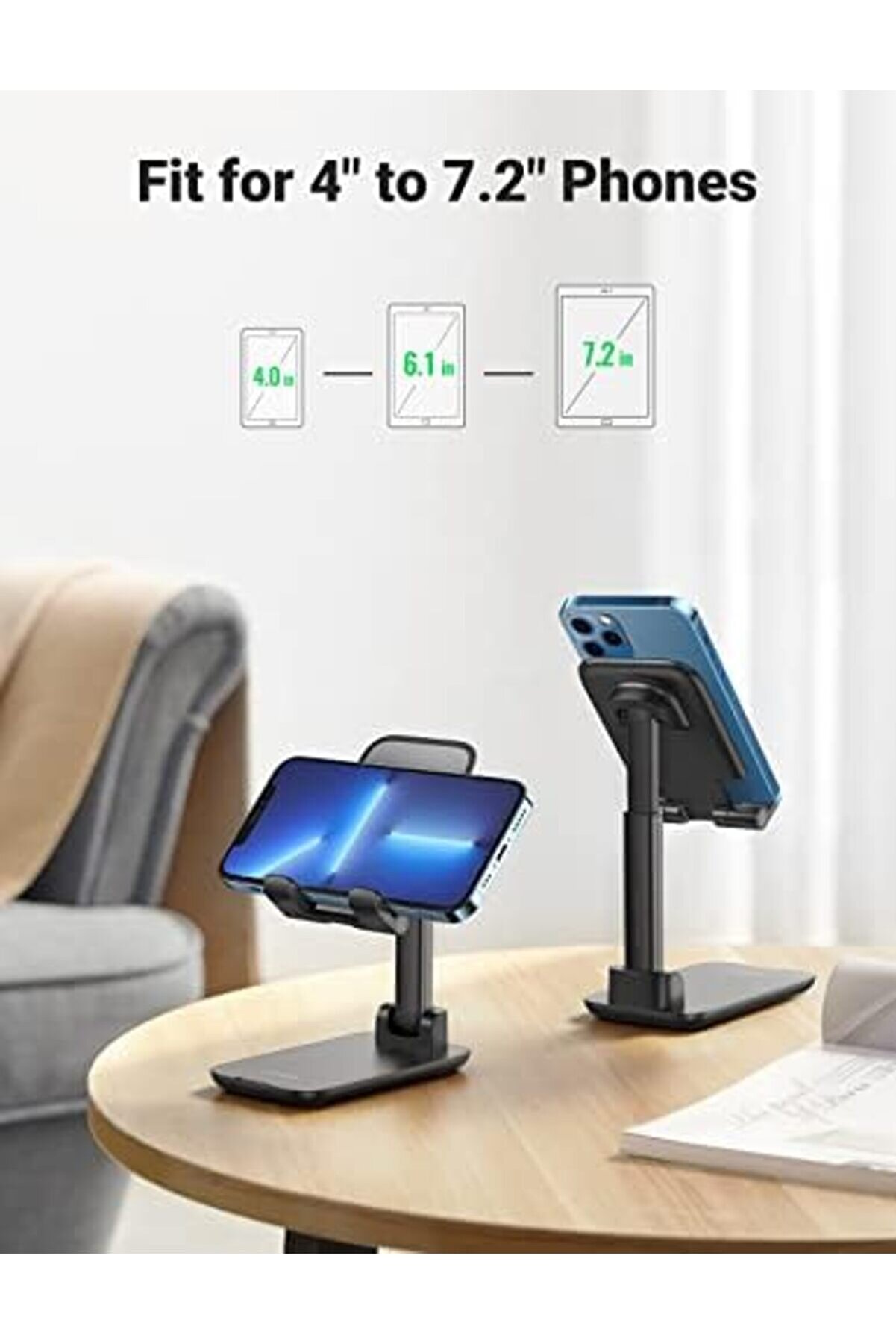 Modaflux Katlanabi̇li̇r Telefon Tutacağı İle Uyumlu (Si̇yah) Polynova 395519