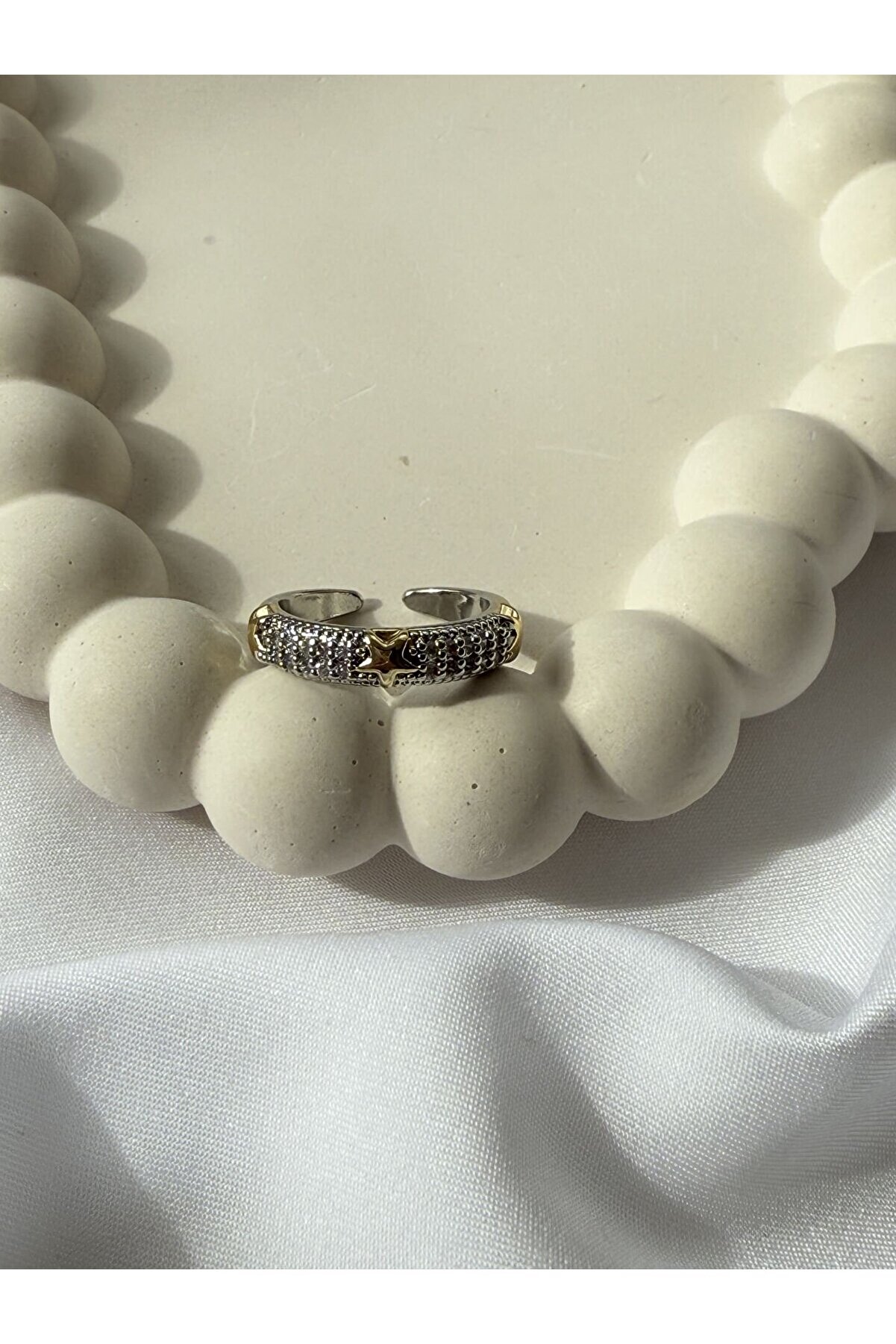 Ateli̇er Emi̇ne Gold Yıldız Detaylı Yüzük