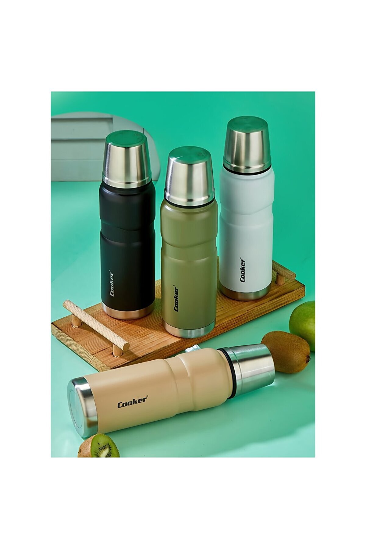 Go İthalat 0.5Lt Hunter Termos Paslanmaz &Ccedil;eli̇k - Sızdırmaz Kapak = Bardak (4457)