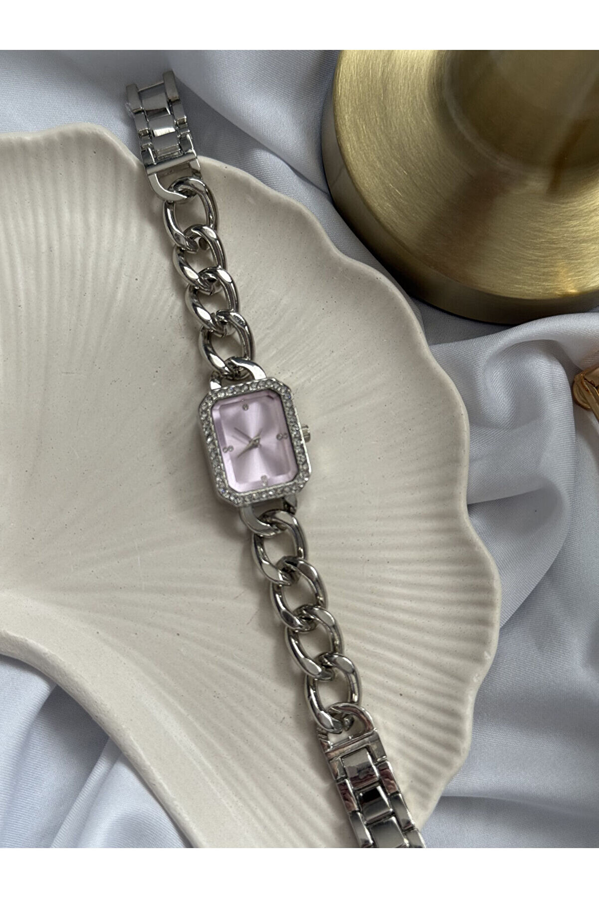 Ateli̇er Emi̇ne Pembe Cam Örgü Saat