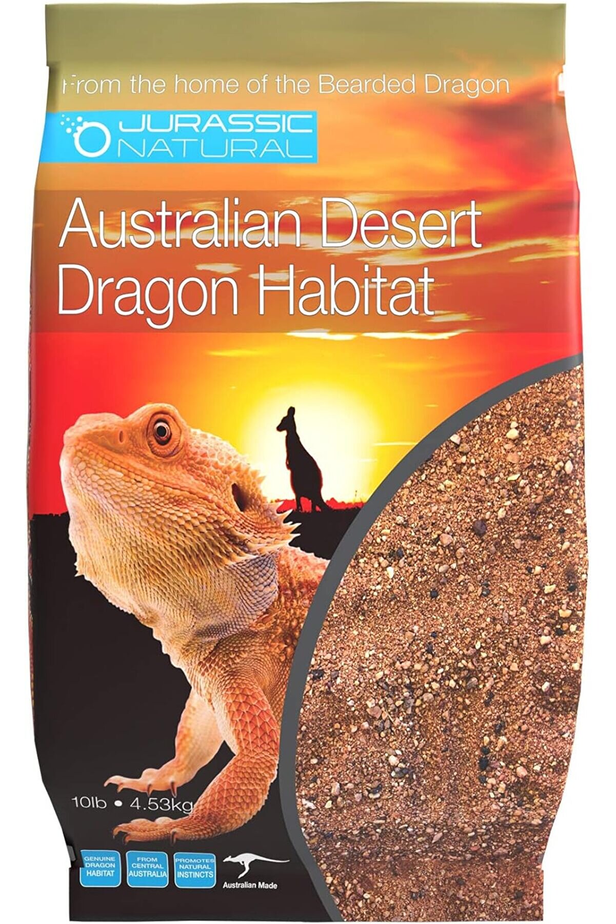 STOREMAX lvnshop Avustralya Çöl Ejderhası Habitatı 4,5 kg Sakallı Ejderhalar ve Diğer Kertenkeleler için Yüze