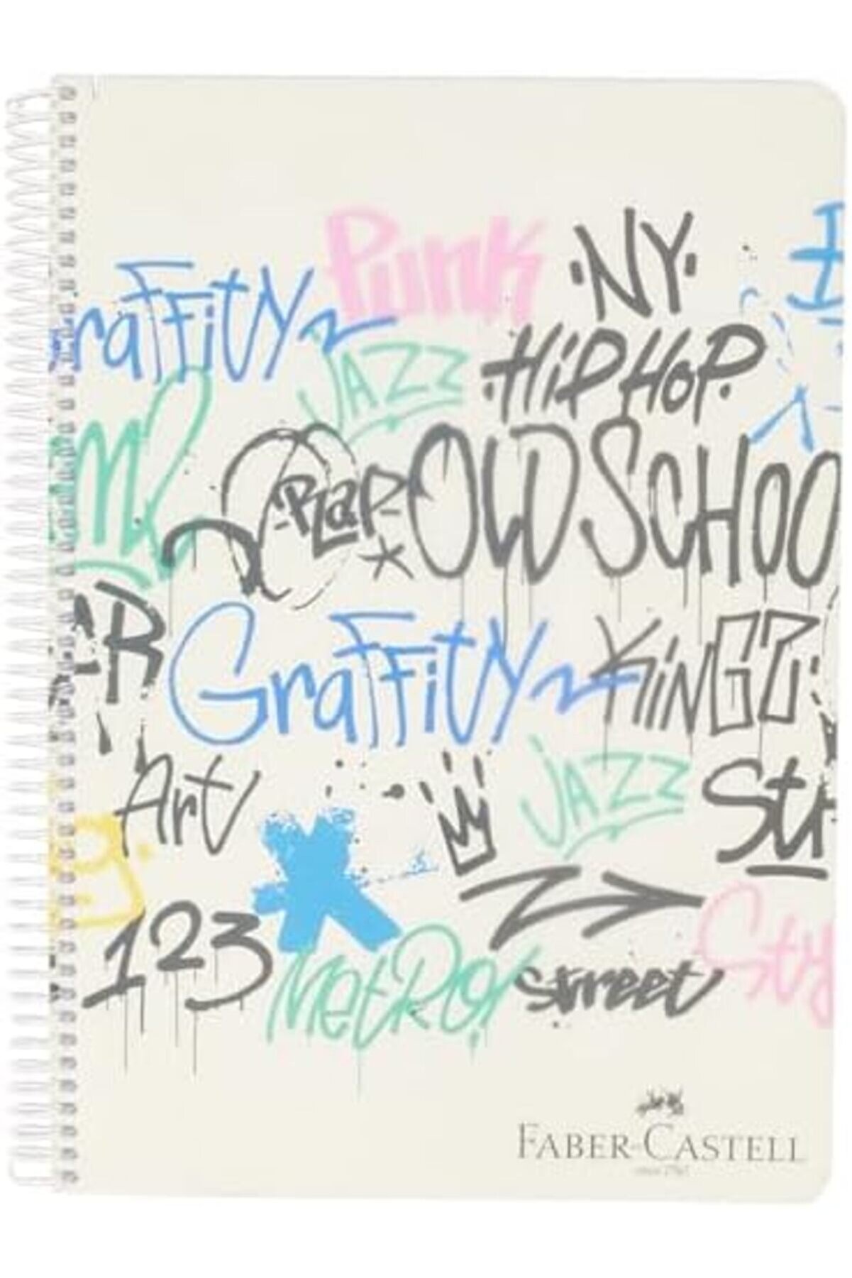 Goldtrack Grafi̇ti̇ Desenli̇ Spi̇ralli̇ Defter, A4, 120 Yaprak, 70G Kağıt,, Dayanıklı Kapak, Açılan Spi̇ra