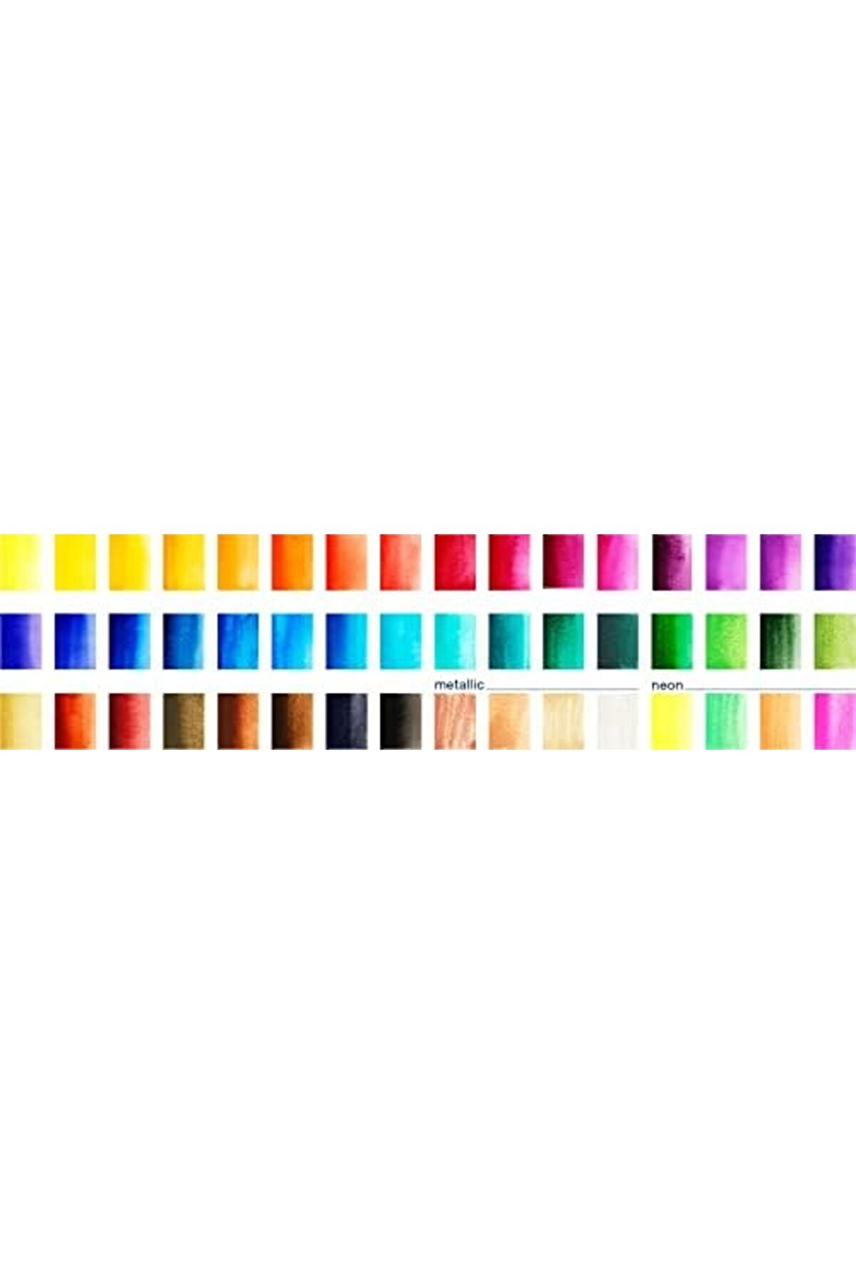 Aclyashop Studi̇o Tablet Seti̇, 48 Renk, Su Bazlı Pi̇gment, Karıştırma Paleti̇ Ve Aksesuarlar İle, Taşın