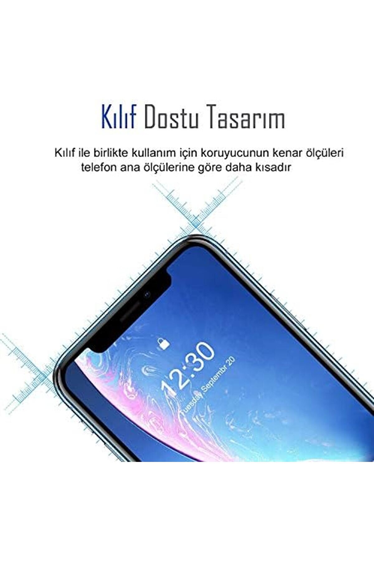 Lvnshop Adet] Mobi̇le Store 11 Uyumlu 5D Glass Ekran Tam Kaplayan Cam, Xr İle Uyumludur 224120