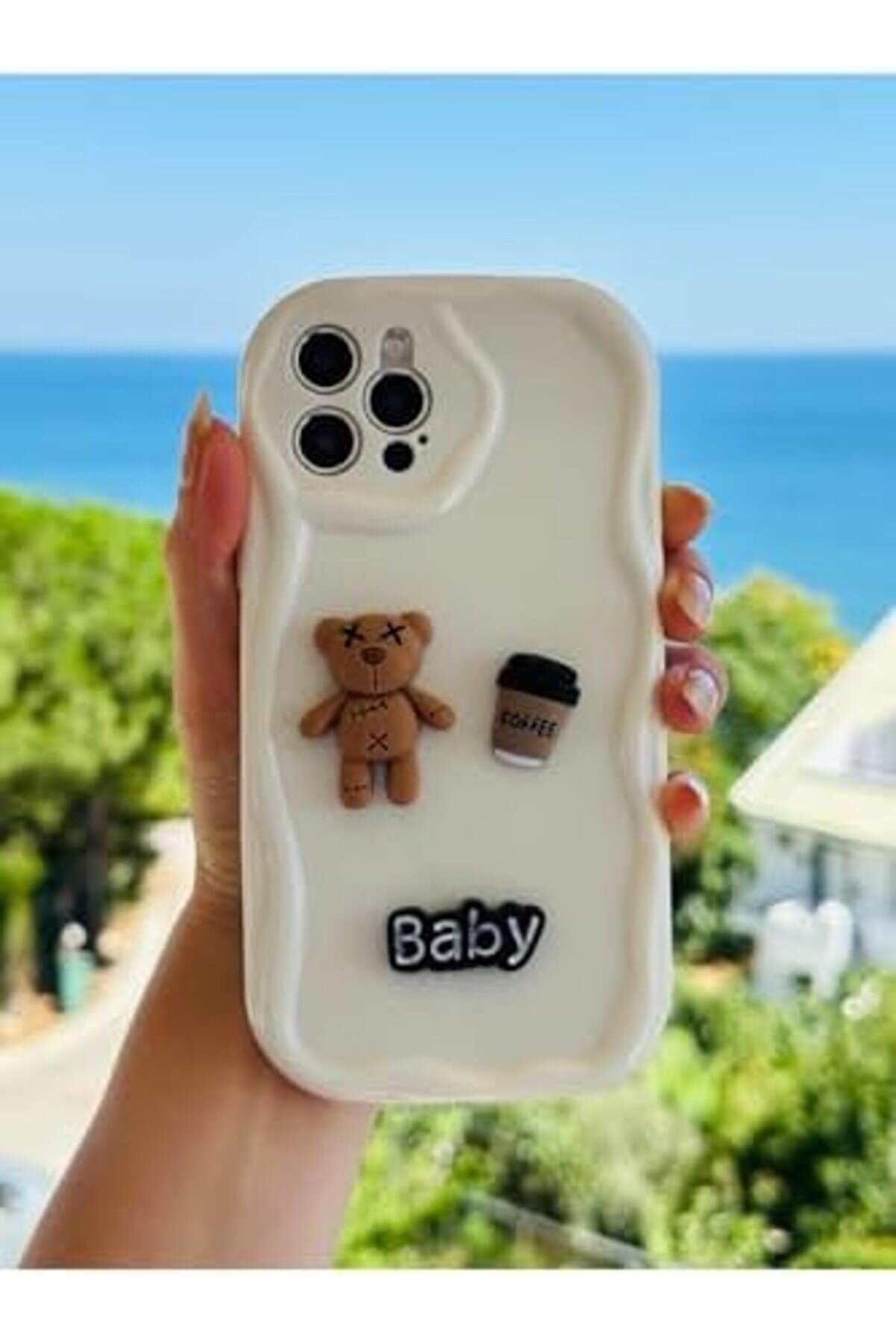 Aksesuar 12 Ve 12 Pro İle Uyumlu &Ouml;zel Tasarım 3D Oyuncak Tasarımlı Esnek Si̇li̇kon Kılıf Gol