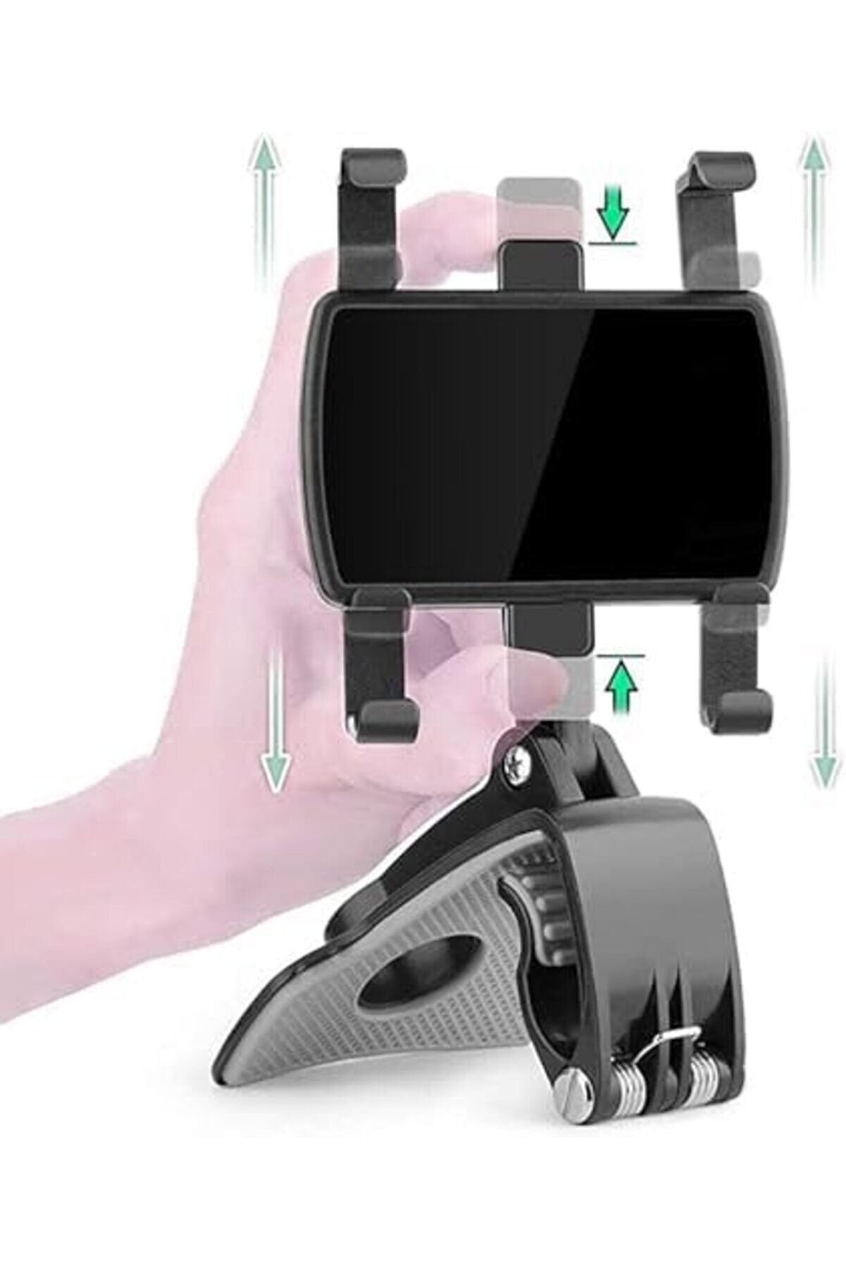 Aclyashop Araç Gösterge Paneli̇ Telefon Tutucu – 360° Döner Kli̇psli̇ Cep Telefonu Tutucu, Evrensel Gös