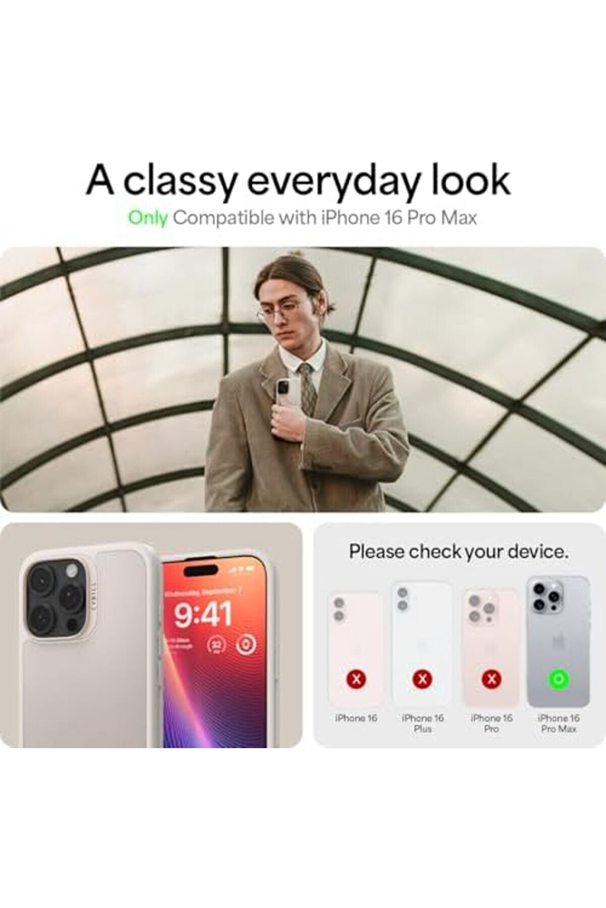 Modaflux Ci̇el By 16 Pro Max Kılıf Kajuk Mag Hava Kanalı Teknoloji̇si̇™ Askeri̇ Sınıf Koruma Cream Vegan