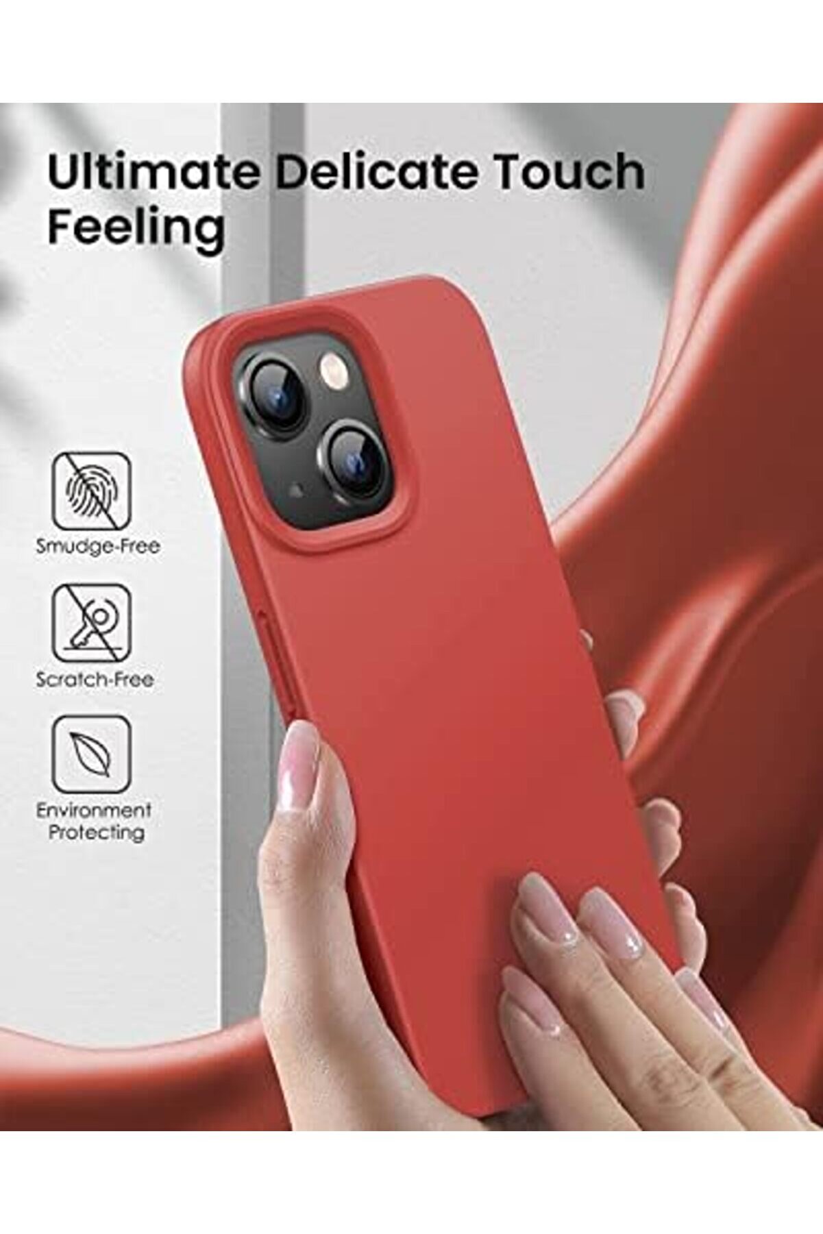 Goldflare 14 Kılıf 6.1&rsquo; I&ccedil;i̇ Kadi̇fe Lansman Si̇li̇kon Kılıf Şok Emi̇ci̇ Full Kasa Koruma Sağlayan Kılıf -