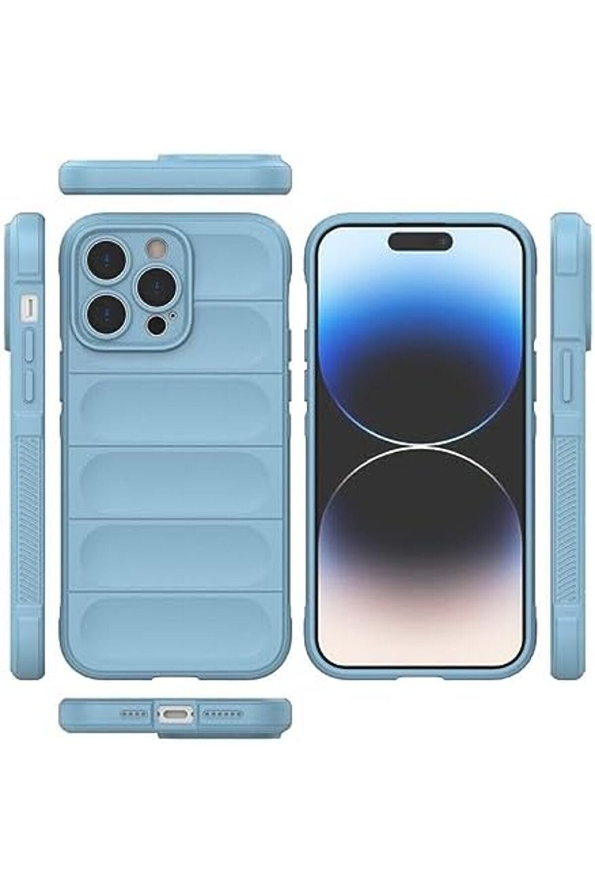 Modaflux 14 Pro Max Kılıf - Boni̇c Parmak İzi̇ Bırakmayan, İçi̇ Kadi̇fe Yumuşak Sıvı Si̇li̇kon, Sert Kamer