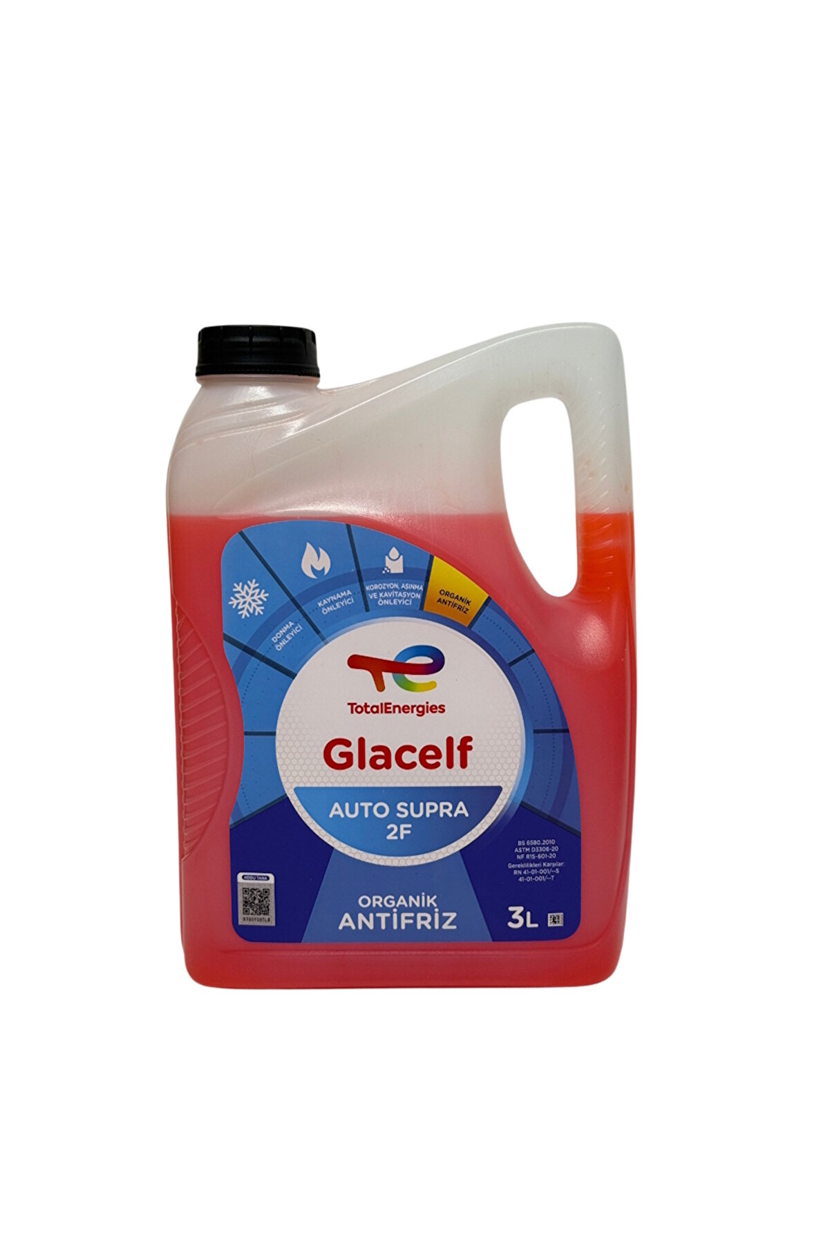 TOTAL Kırmızı Organik Glacelf 2f Supra 3lt Kırmızı Organic Antifriz