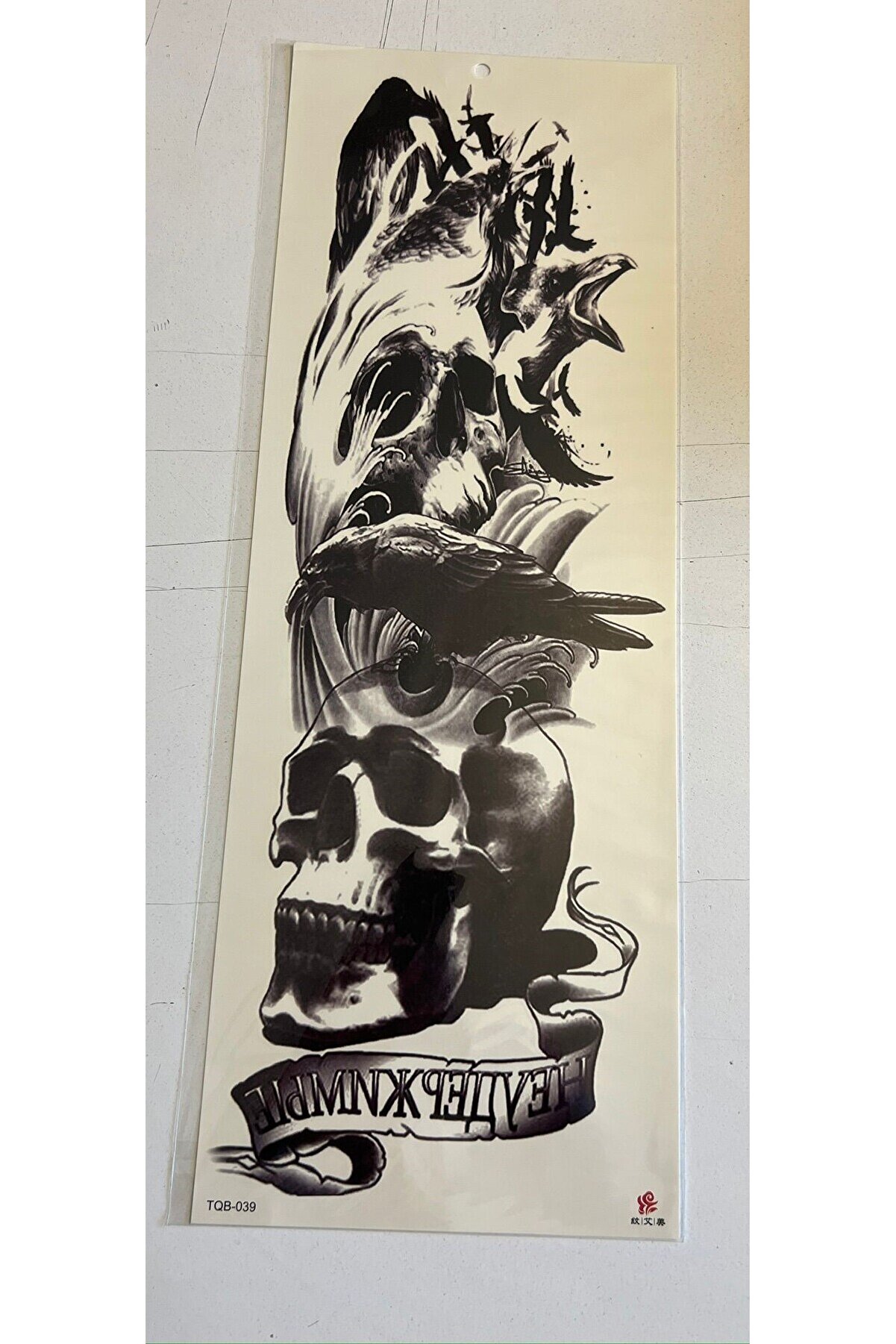 Ai̇rbrush Tattoo Karga 1 Hafta Kalıcı Tam Kol Bacak Yapıştırma Geçi̇ci̇ Dövme 46 Cm