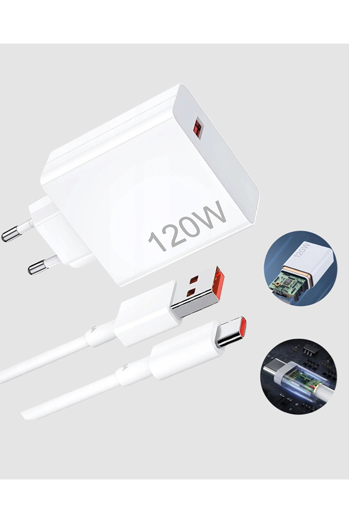 120W Type-C Hızlı Şarj Adaptörü – Akıllı Koruma Ve Turbo Güç Desteği̇