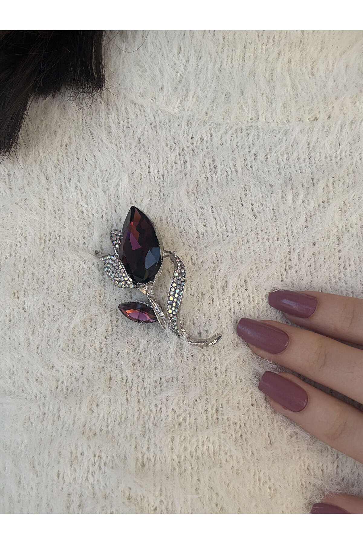 Ateli̇er Emi̇ne Mürdüm Lale Moti̇f Broş