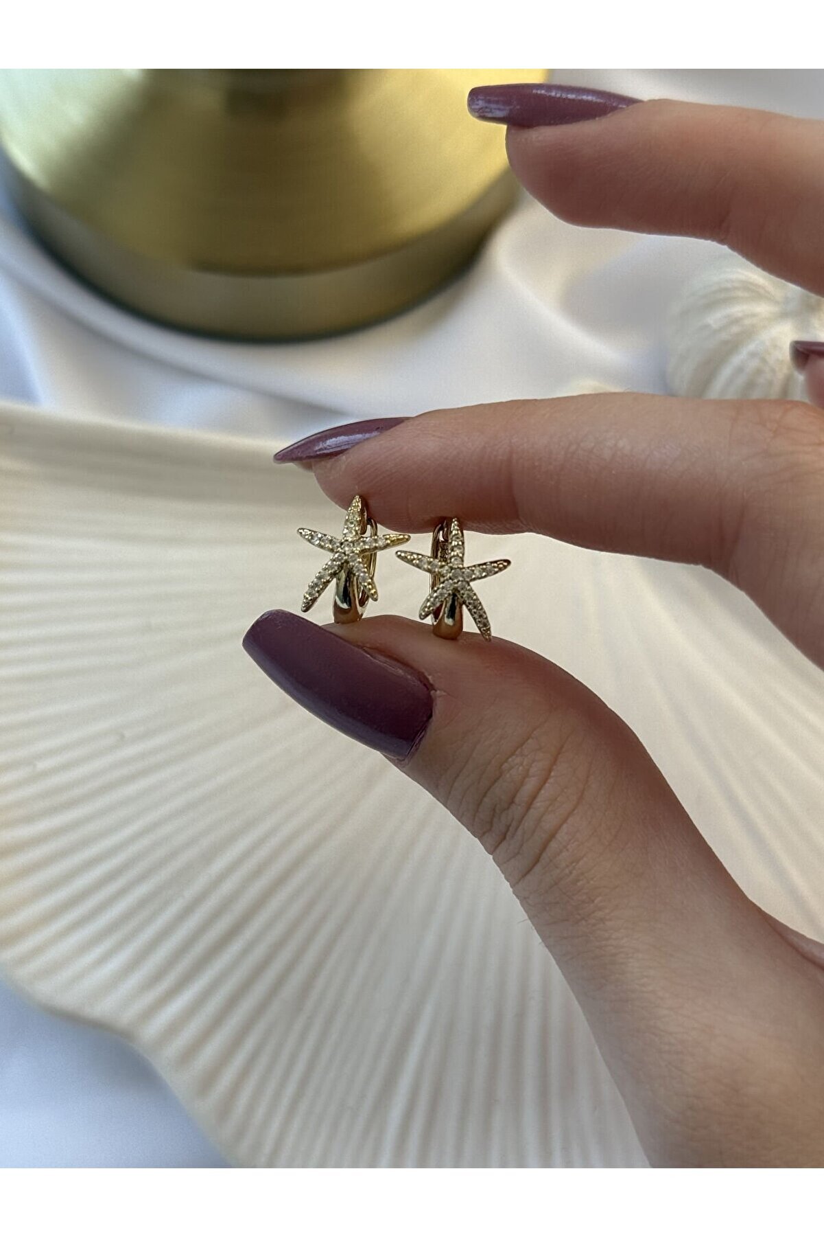 Ateli̇er Emi̇ne Mi̇ni̇k Yıldız Çeli̇k Küpe