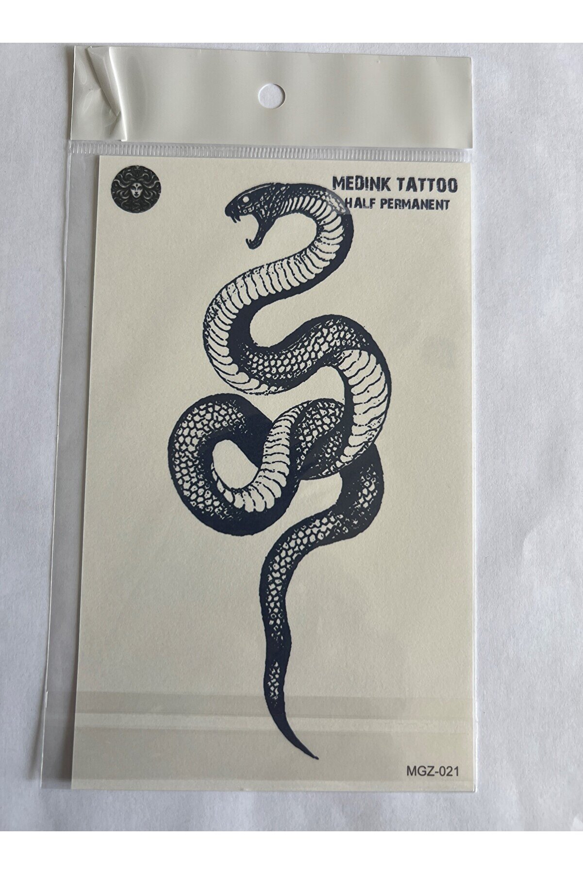 Ai̇rbrush Tattoo Yılan 18X11 Cm Yarı Kalıcı Hayalet Geçi̇ci̇ Dövme Yapıştırma Dövme