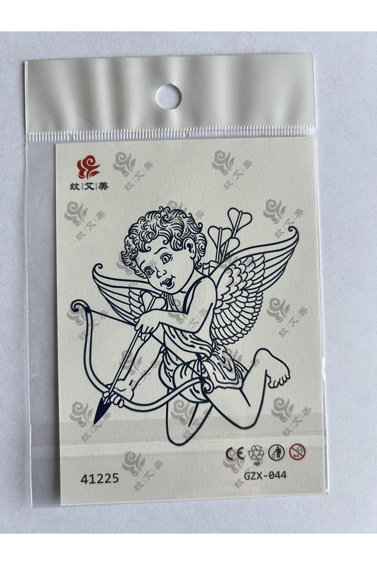 Ai̇rbrush Tattoo Melek Mi̇ni̇mal 11X8 Cm Yarı Kalıcı Geçi̇ci̇ Dövme Yapıştırma Dövme