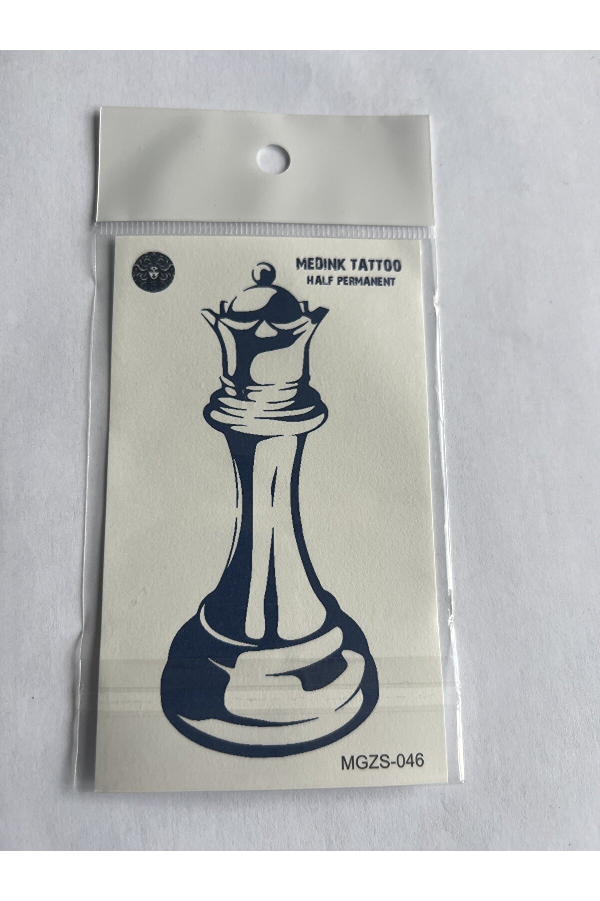 Ai̇rbrush Tattoo Kale Satranç 11X8 Cm Yarı Kalıcı Geçi̇ci̇ Dövme Yapıştırma Dövme