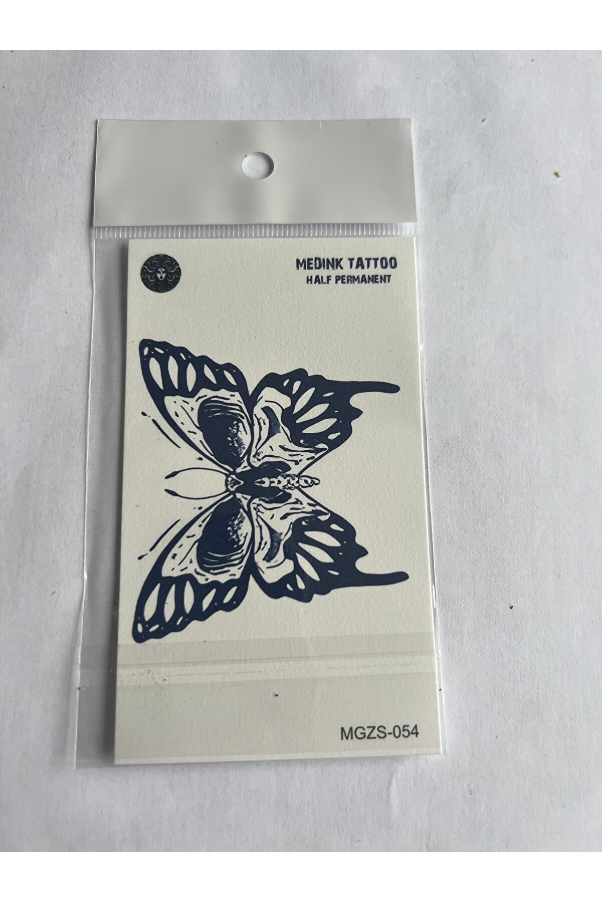 Ai̇rbrush Tattoo Kelebek İskelet Mi̇ni̇mal 11X8 Cm Yarı Kalıcı Ge&ccedil;i̇ci̇ D&ouml;vme Yapıştırma D&ouml;vme
