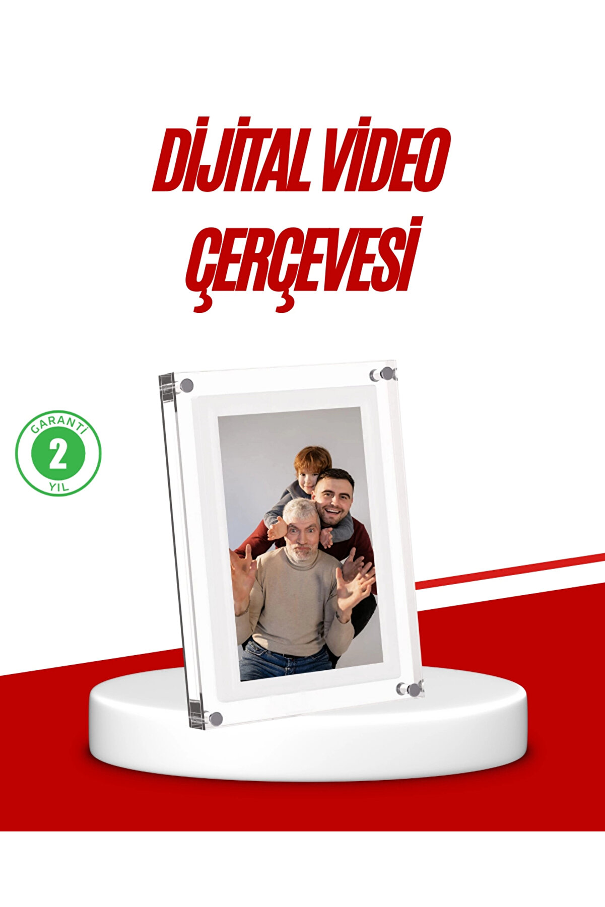PınarStore57 Şık ve Dekoratif 7 İnç Dijital Fotoğraf Çerçevesi – Anılarınızı Sergileyin
