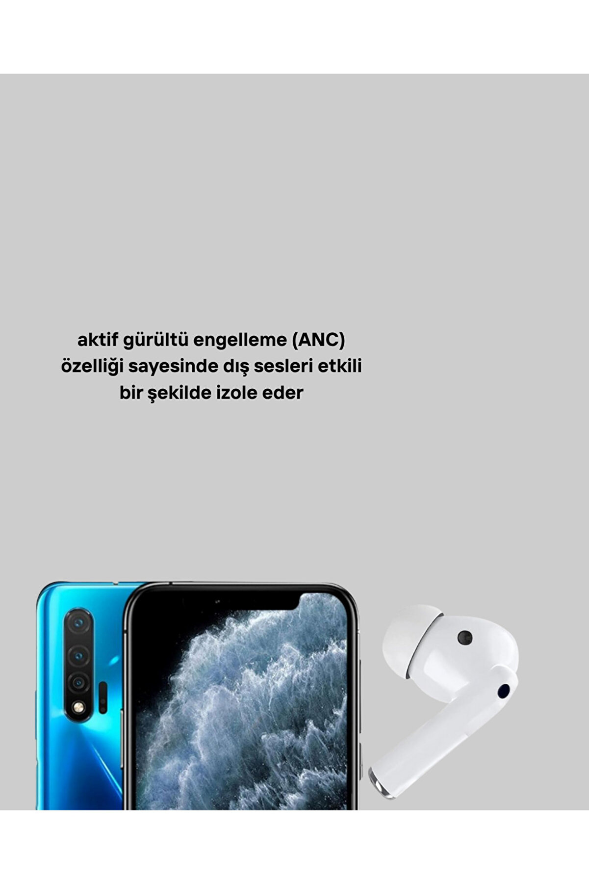 Gürültü Engelleme Özelli̇kli̇ Kablosuz Bluetooth Kulaklık – Typec Hızlı Şarj