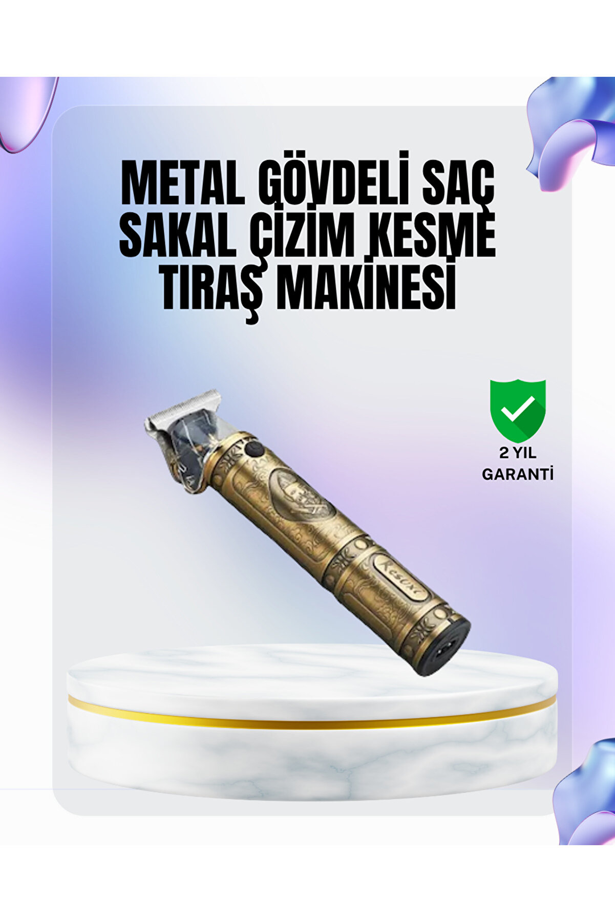 Toptan Bulurum 4 Kılavuz Taraklı Profesyonel Sa&ccedil; ve Sakal Kesme Makinesi