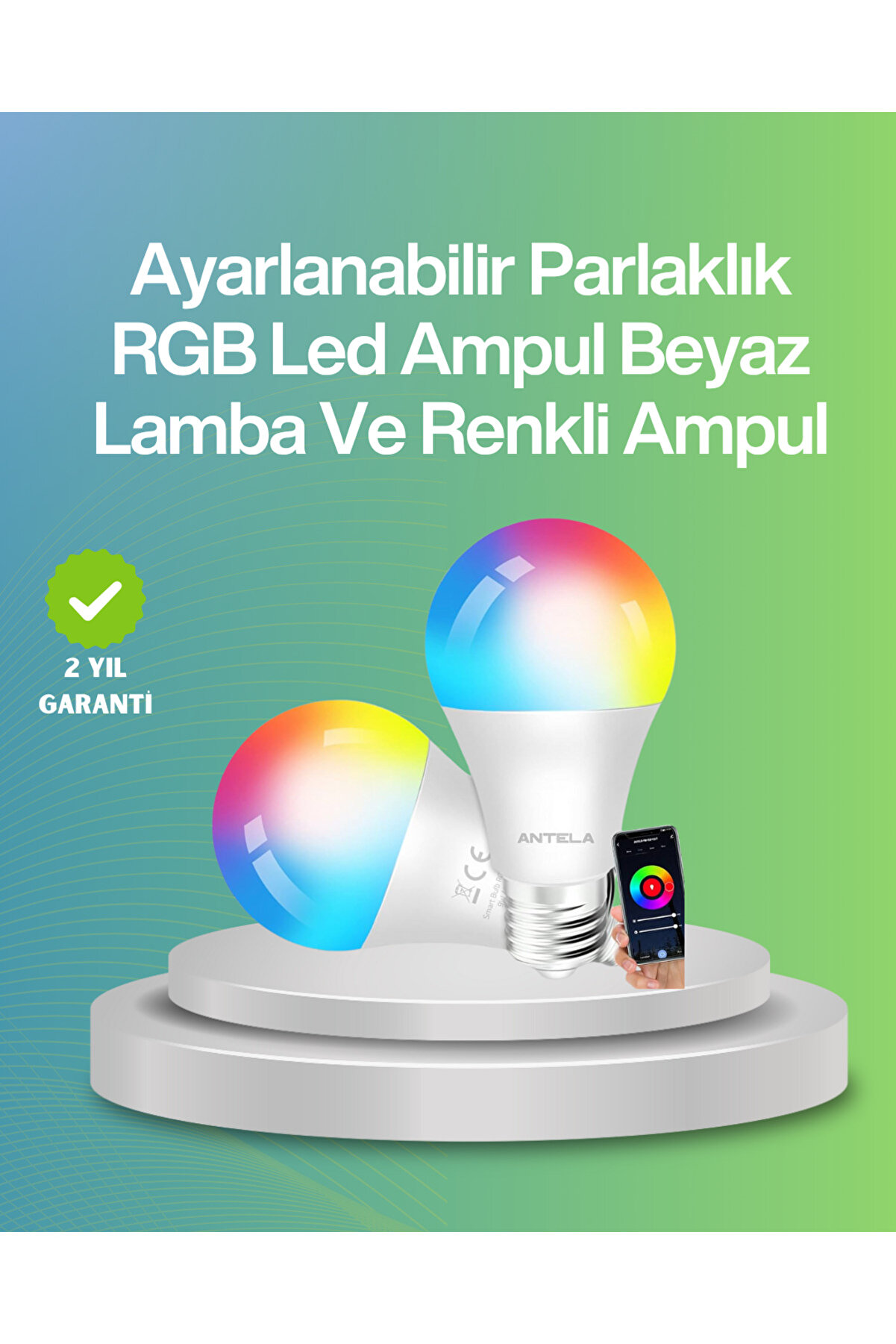 Toptan Bulurum Uzaktan Kumandalı Akıllı LED Ampul, Enerji Tasarruflu