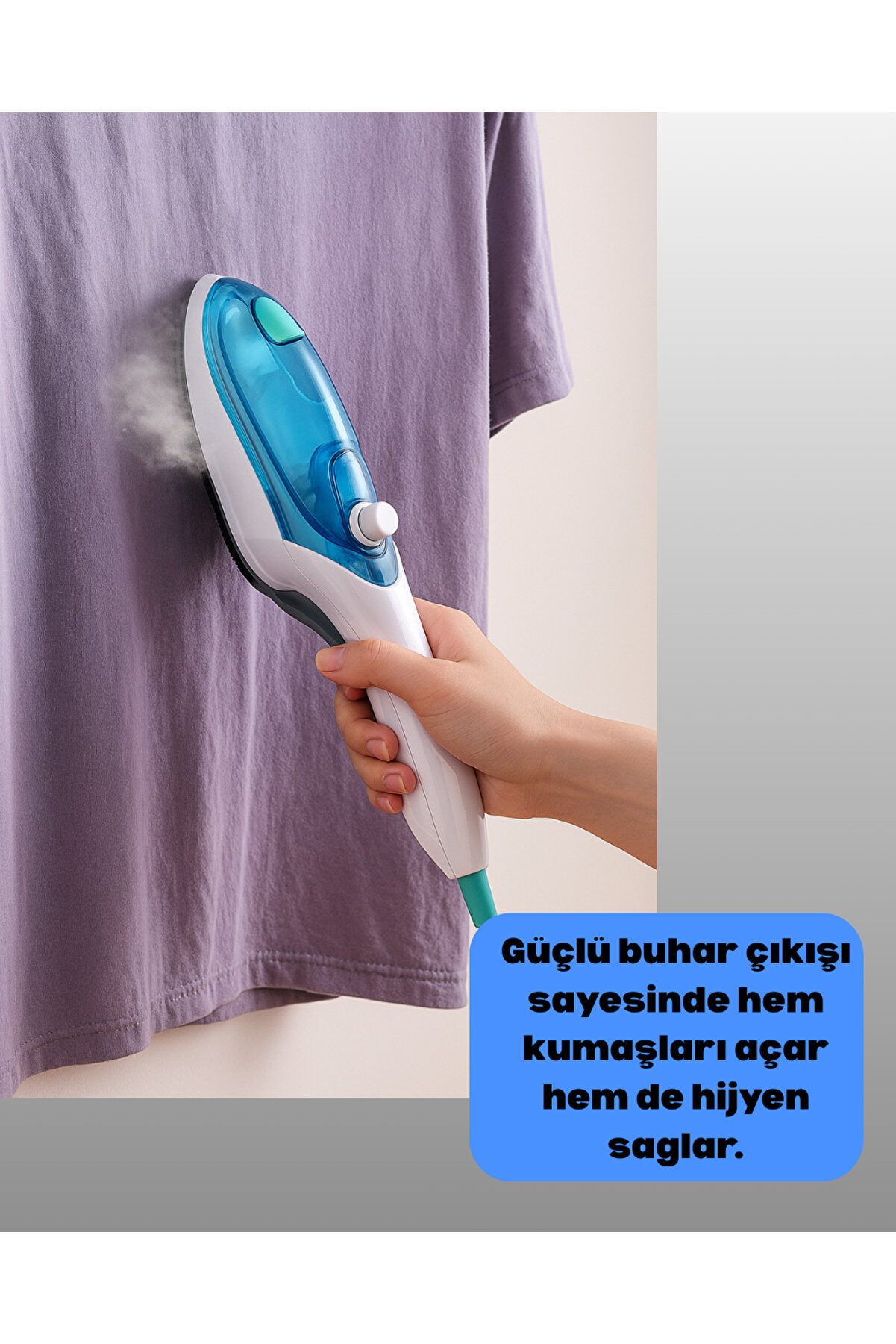 Prati̇k Buharlı Ütü Askıda Kullanım Kolaylığı