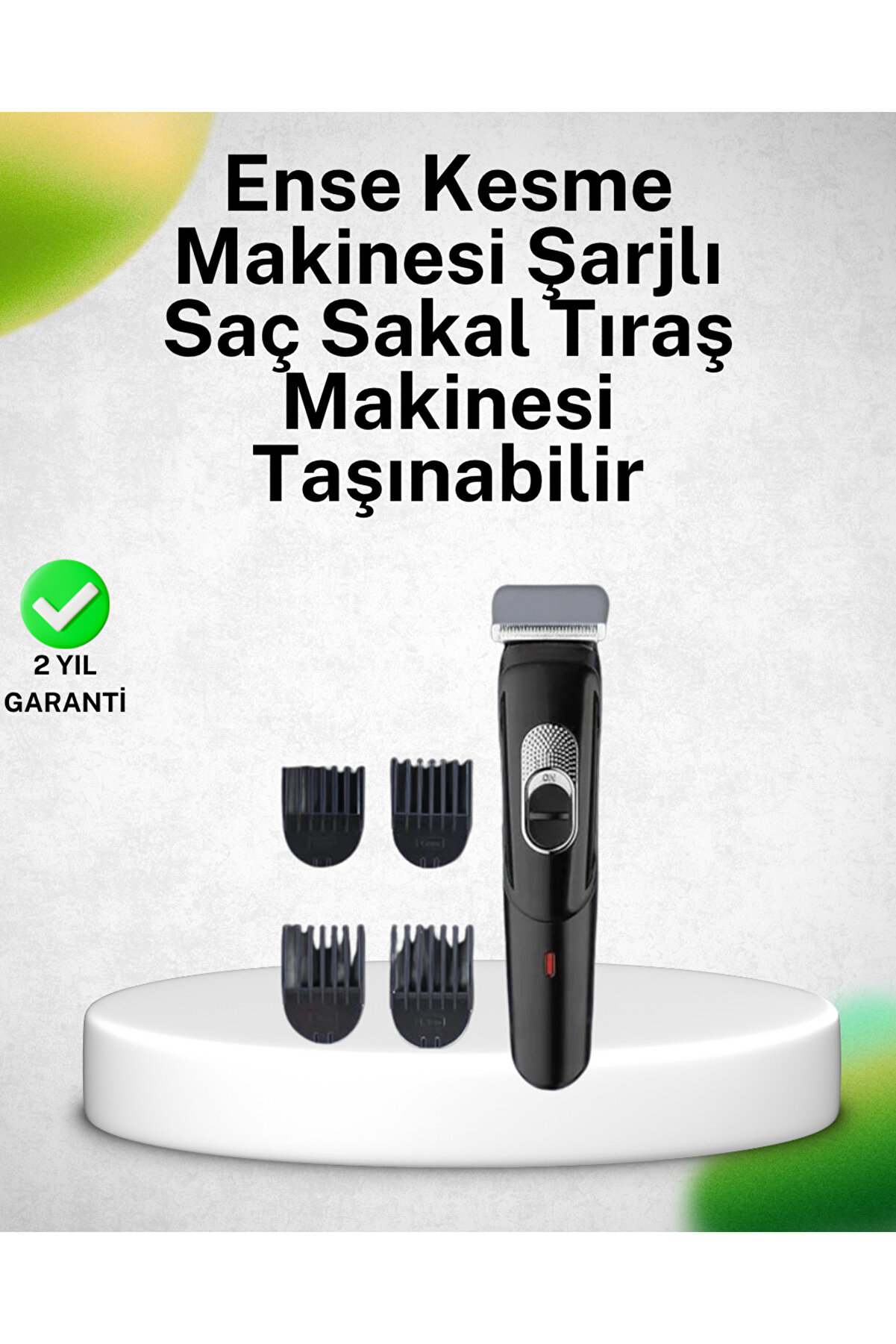 Bravilor Paslanmaz Bıçaklı, Şarjlı ve Sessiz Saç Sakal Kesme Makinesi – Ev Kullanımı İçin İdeal