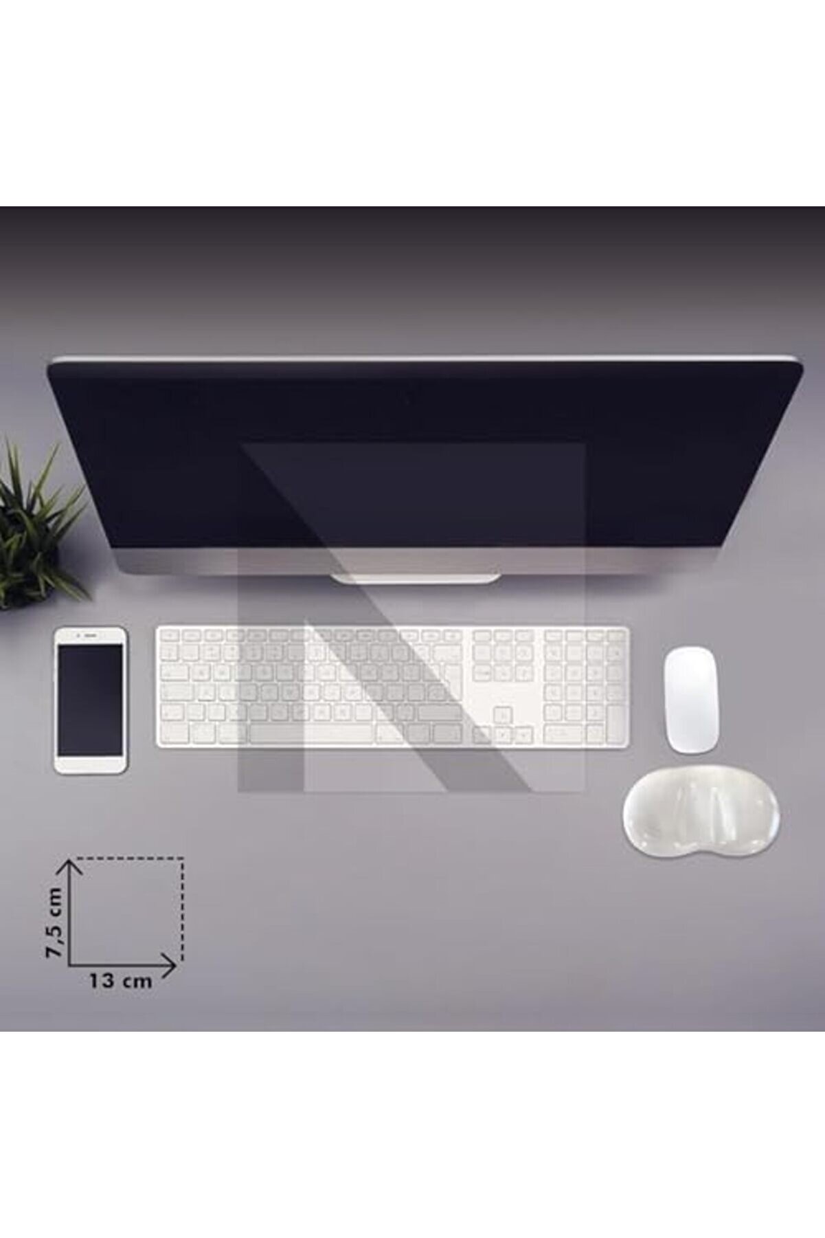 Modashi̇ne - Jel Mouse Ve Klavye Bi̇lek Destek Pedi̇ | Yumuşak, Ergonomi̇k, El Bi̇leği̇ Di̇nlendi̇rme Pedi̇ (