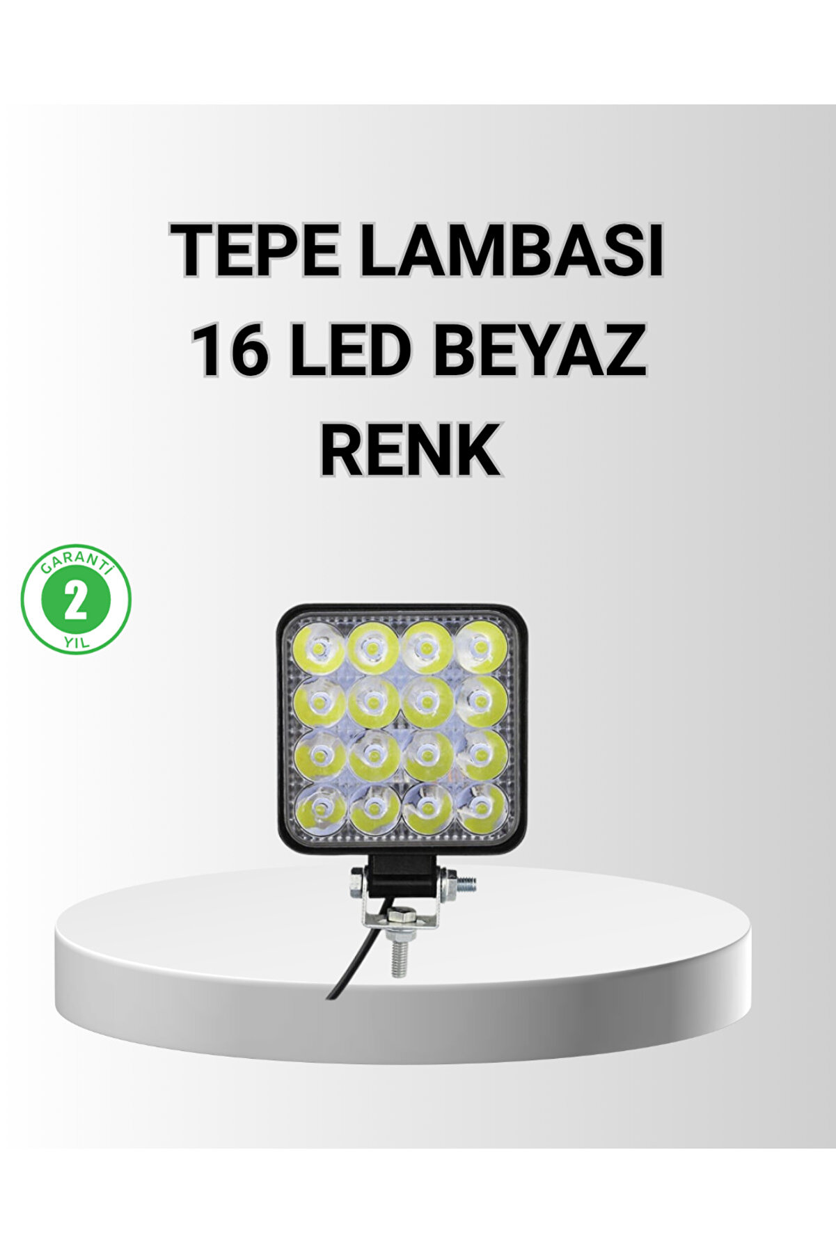 Toptan Bulurum 16 LED OffRoad Çalışma Lambası – Alüminyum Gövde, Suya ve Darbeye Dayanıklı, 12/24V
