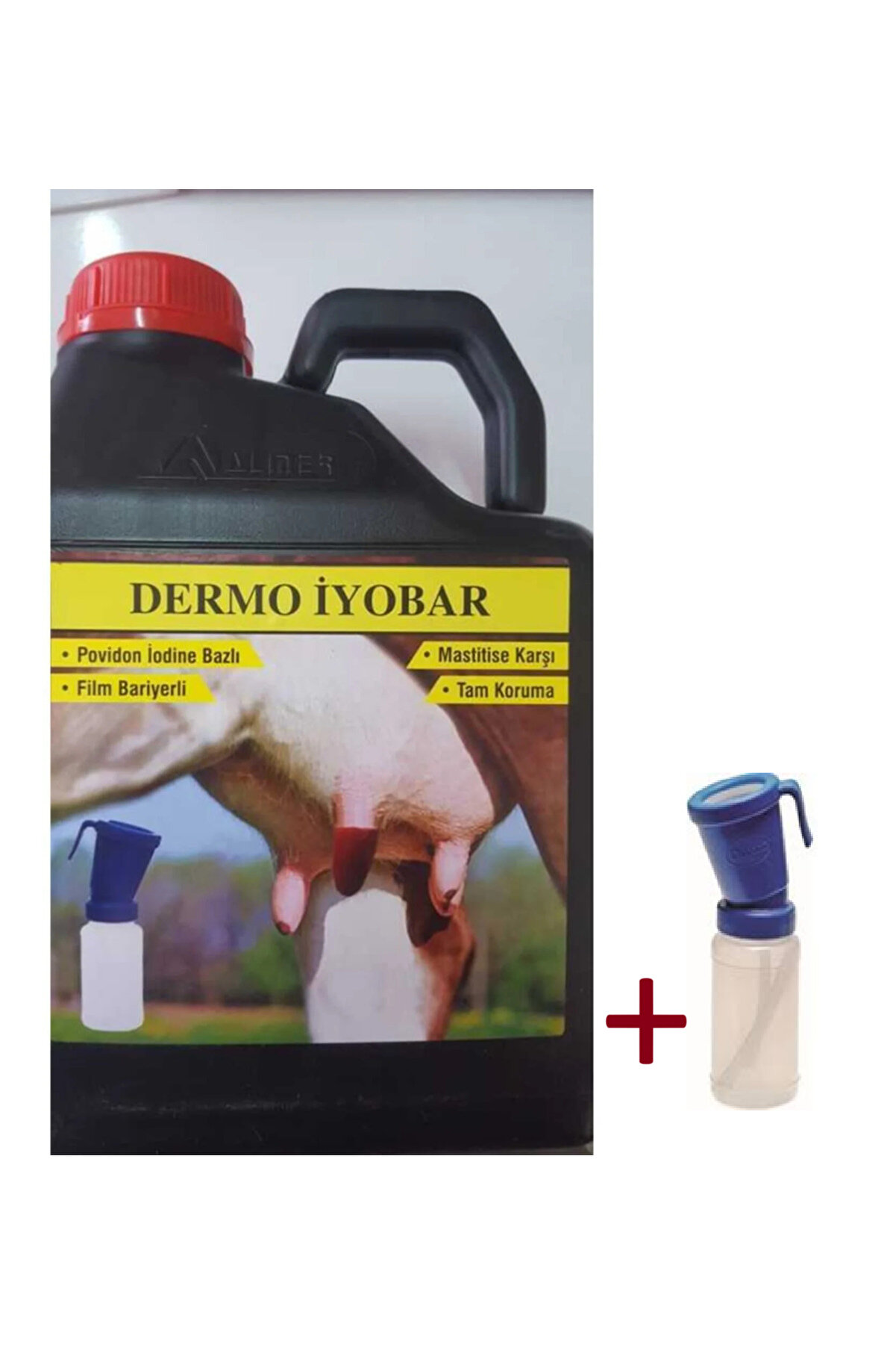 Almer Sağım Sonrası Meme Dezenfektanı Dermo Iyobar 5 Lt + Dezenfekte Kabı