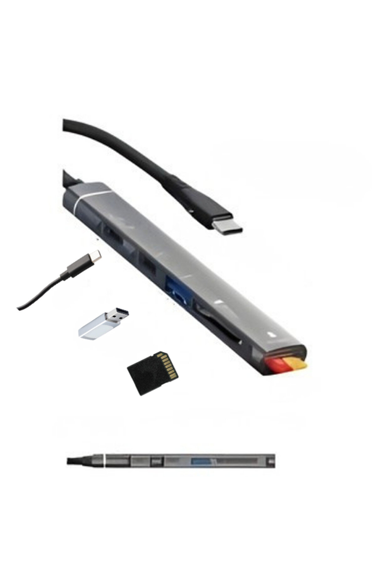 Zr562 Type-C 5 İn 1 Usb Hub Card Reader