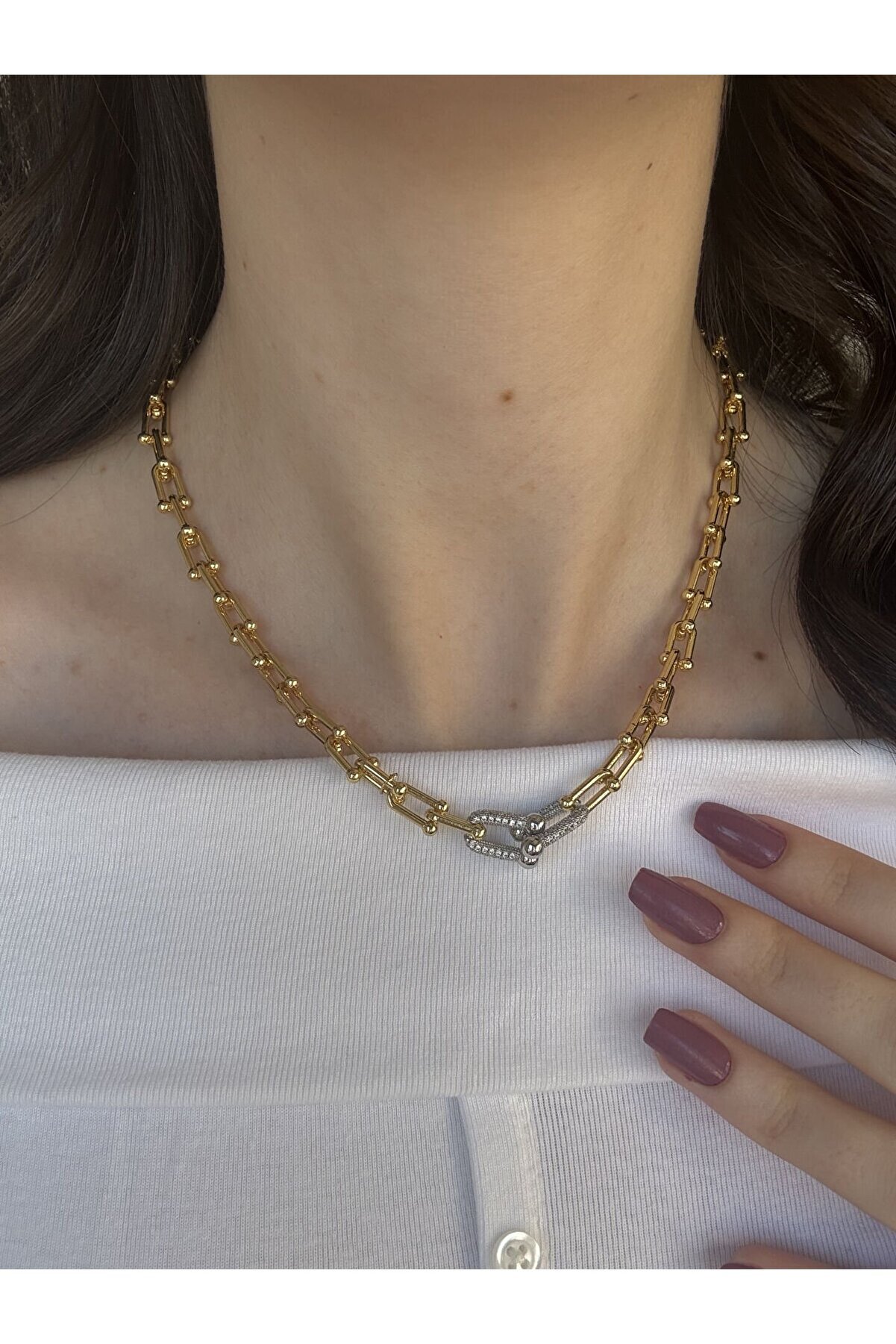 Ateli̇er Emi̇ne Si̇lver Detaylı Tıffany Kolye