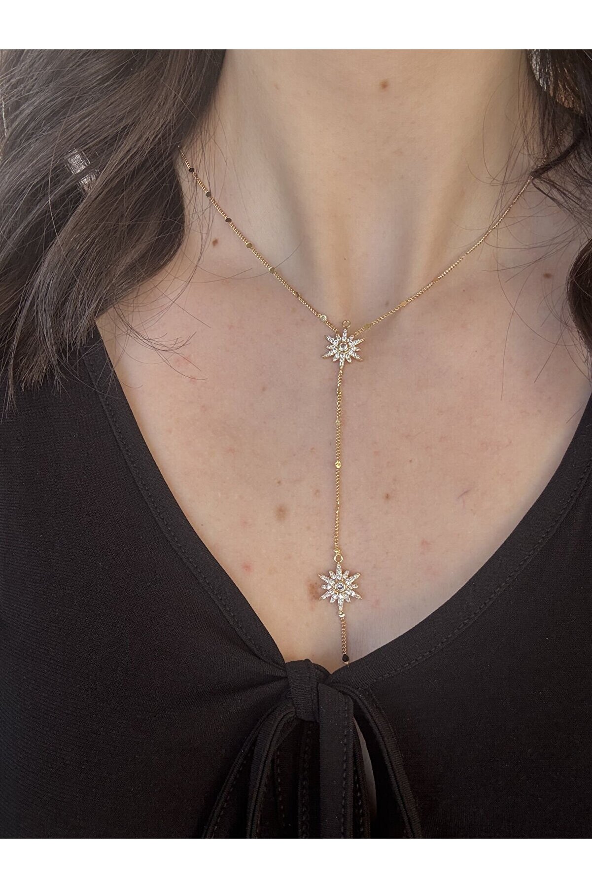 Ateli̇er Emi̇ne Gold Kutup Yıldızı Y Kolye